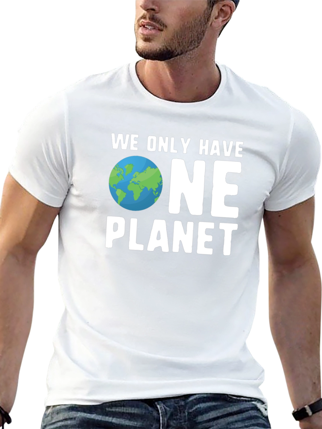 We Only Have One Planet Graphic Tee - Black