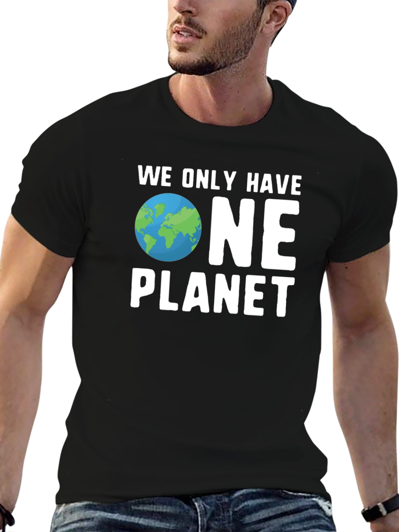 We Only Have One Planet Graphic Tee - Black