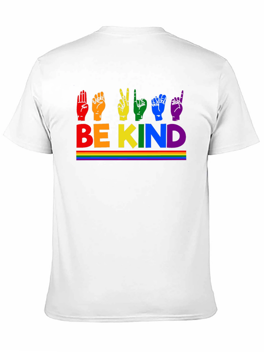 Be Kind Rainbow Sign Language T-Shirt
