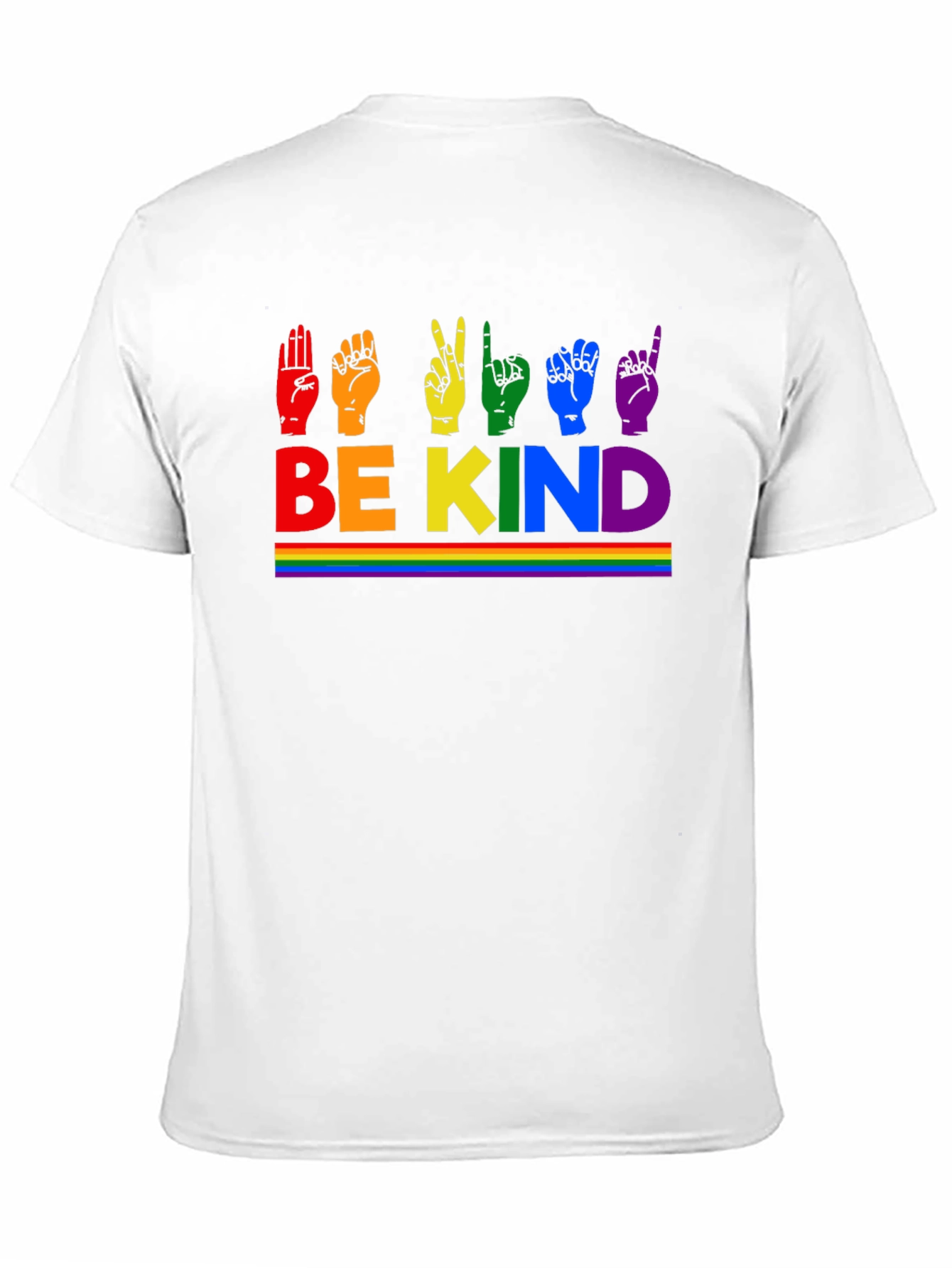 Be Kind Rainbow Sign Language T-Shirt