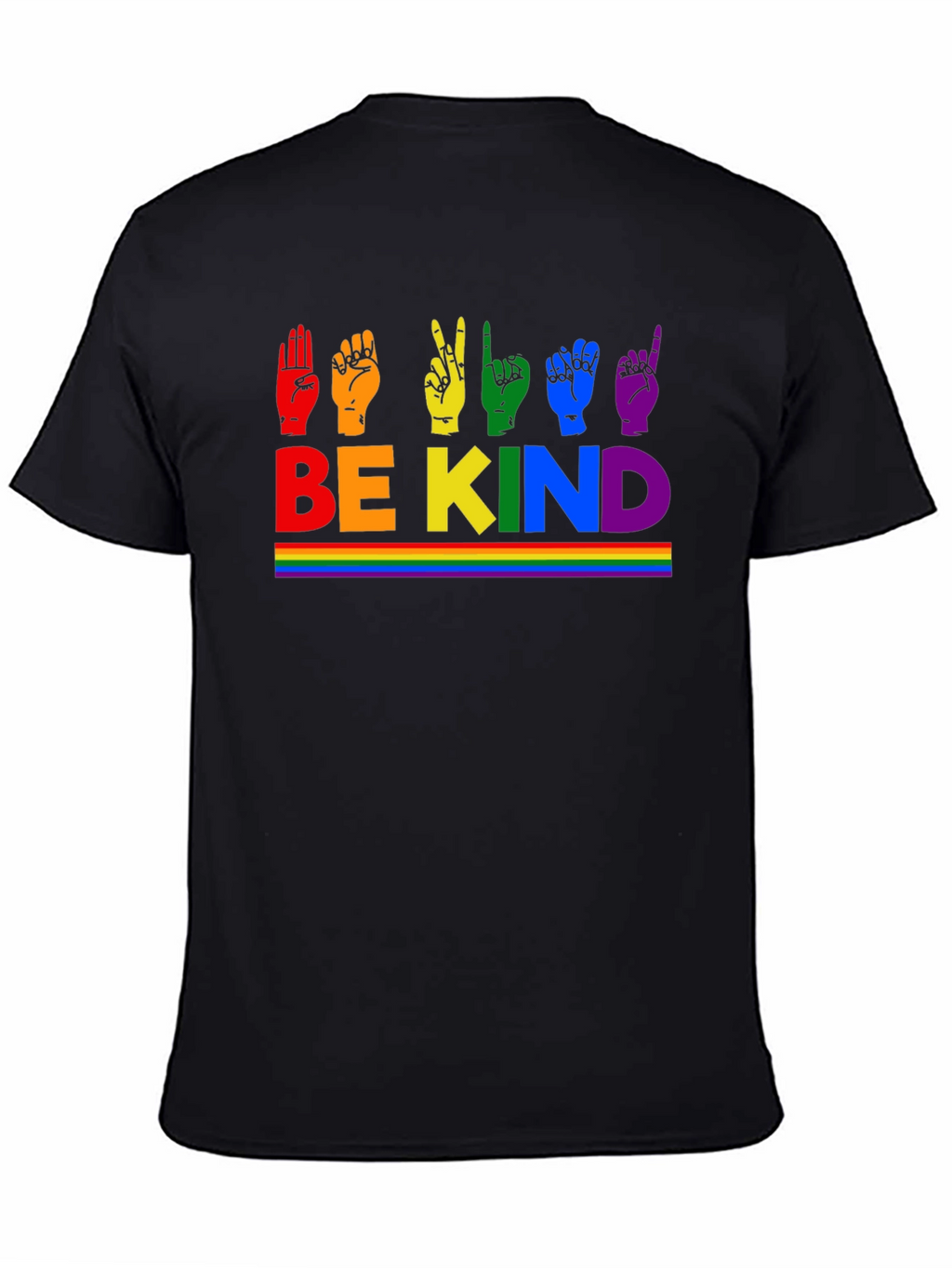 Be Kind Rainbow Sign Language T-Shirt