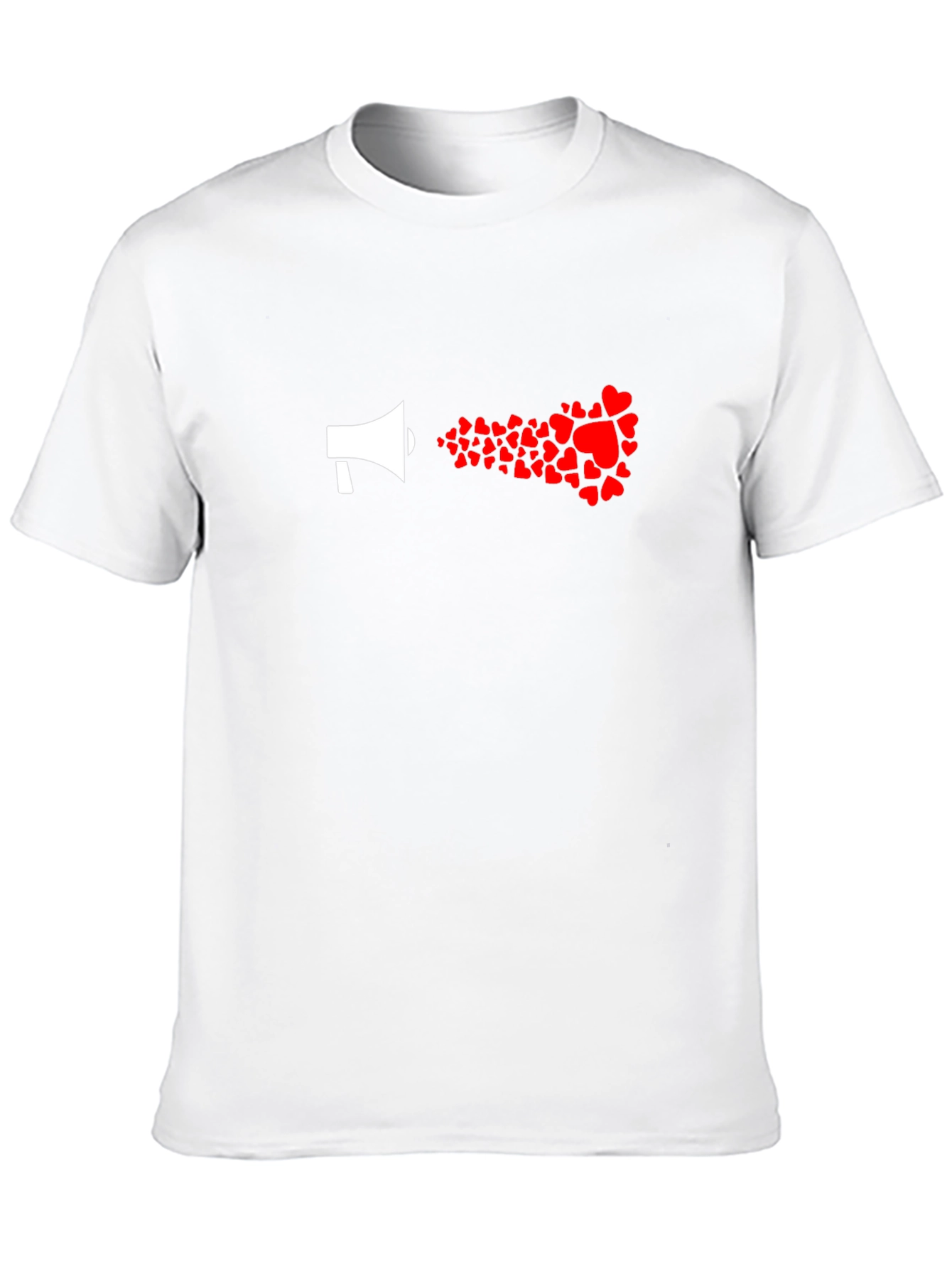 Love Loudly: Heart Megaphone Graphic Tee