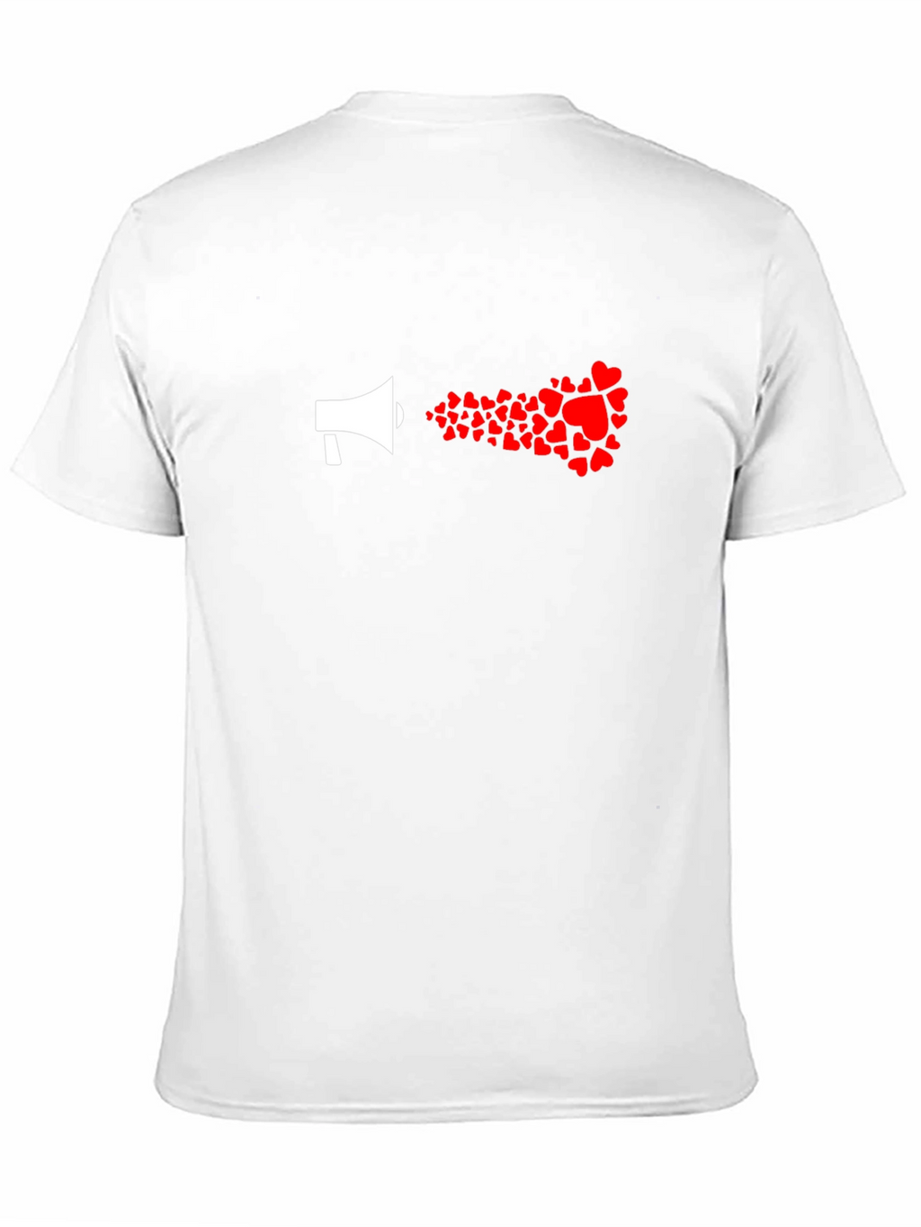 Love Loudly: Heart Megaphone Graphic Tee