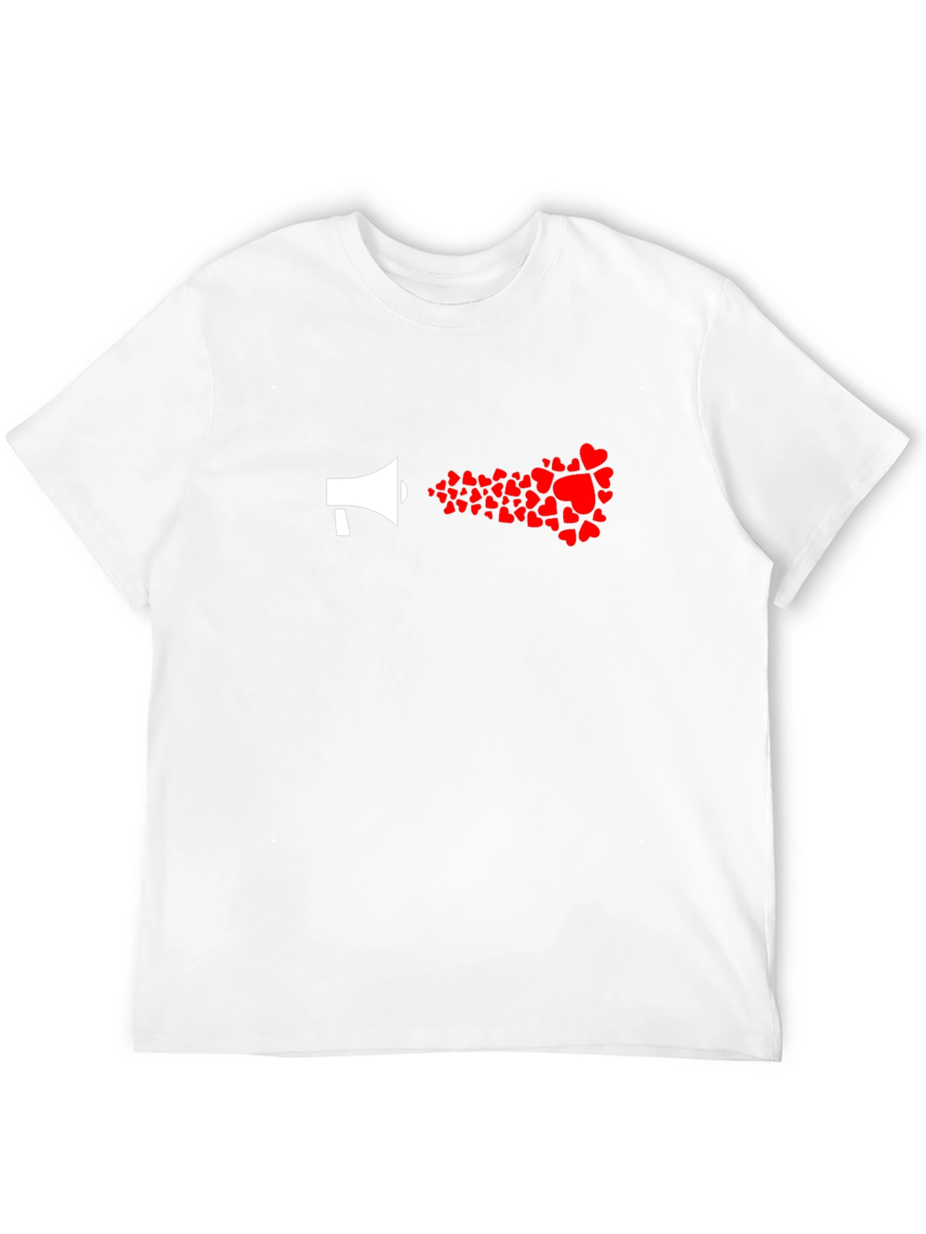 Love Loudly: Heart Megaphone Graphic Tee
