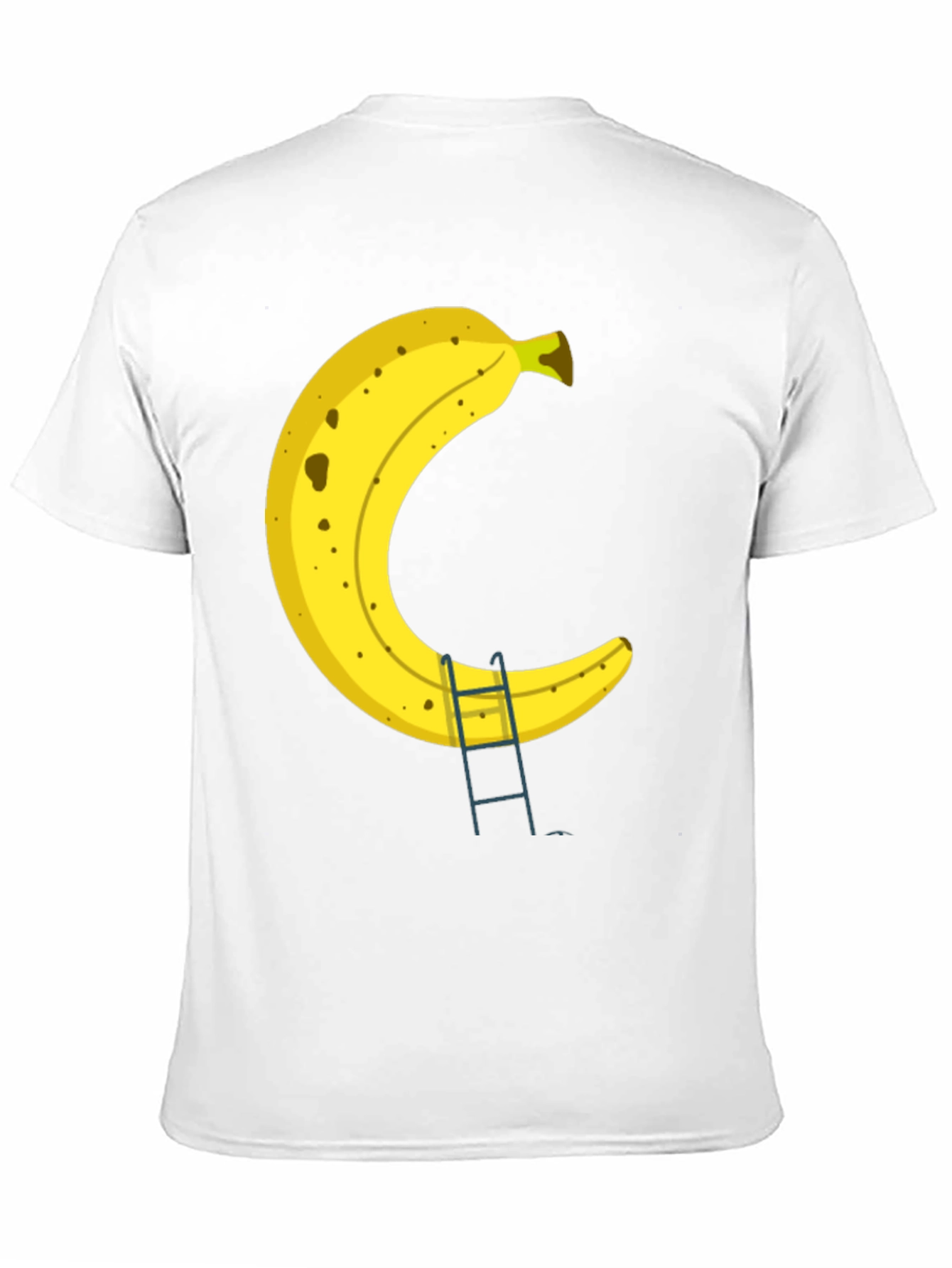 Banana Ladder Black T-Shirt - Funny Fruit Graphic Tee