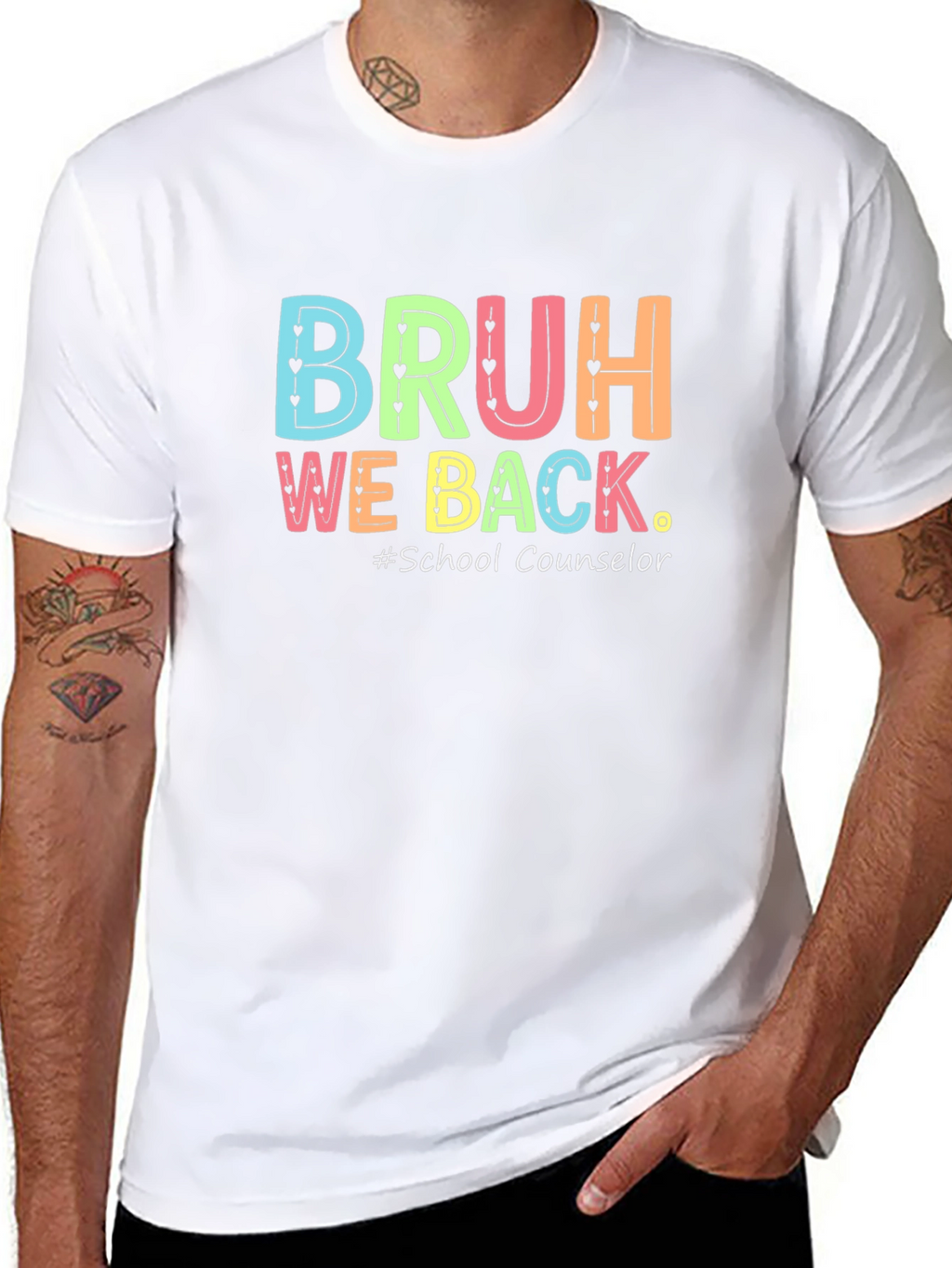 Bruh We Back School Counselor T-Shirt