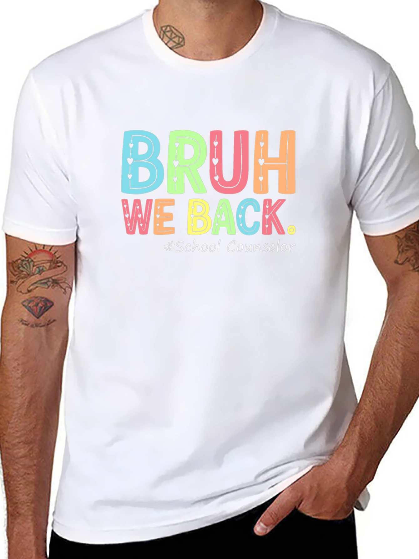 Bruh We Back School Counselor T-Shirt