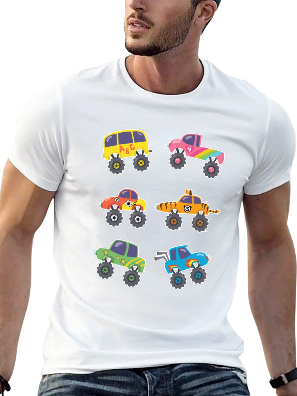 Cartoon Monster Truck T-Shirt
