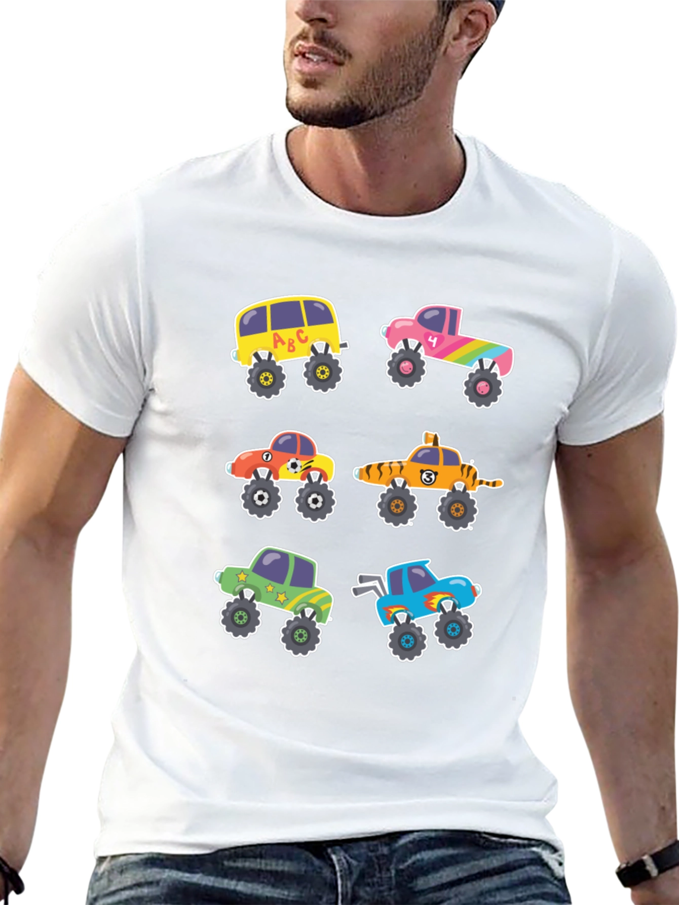 Cartoon Monster Truck T-Shirt
