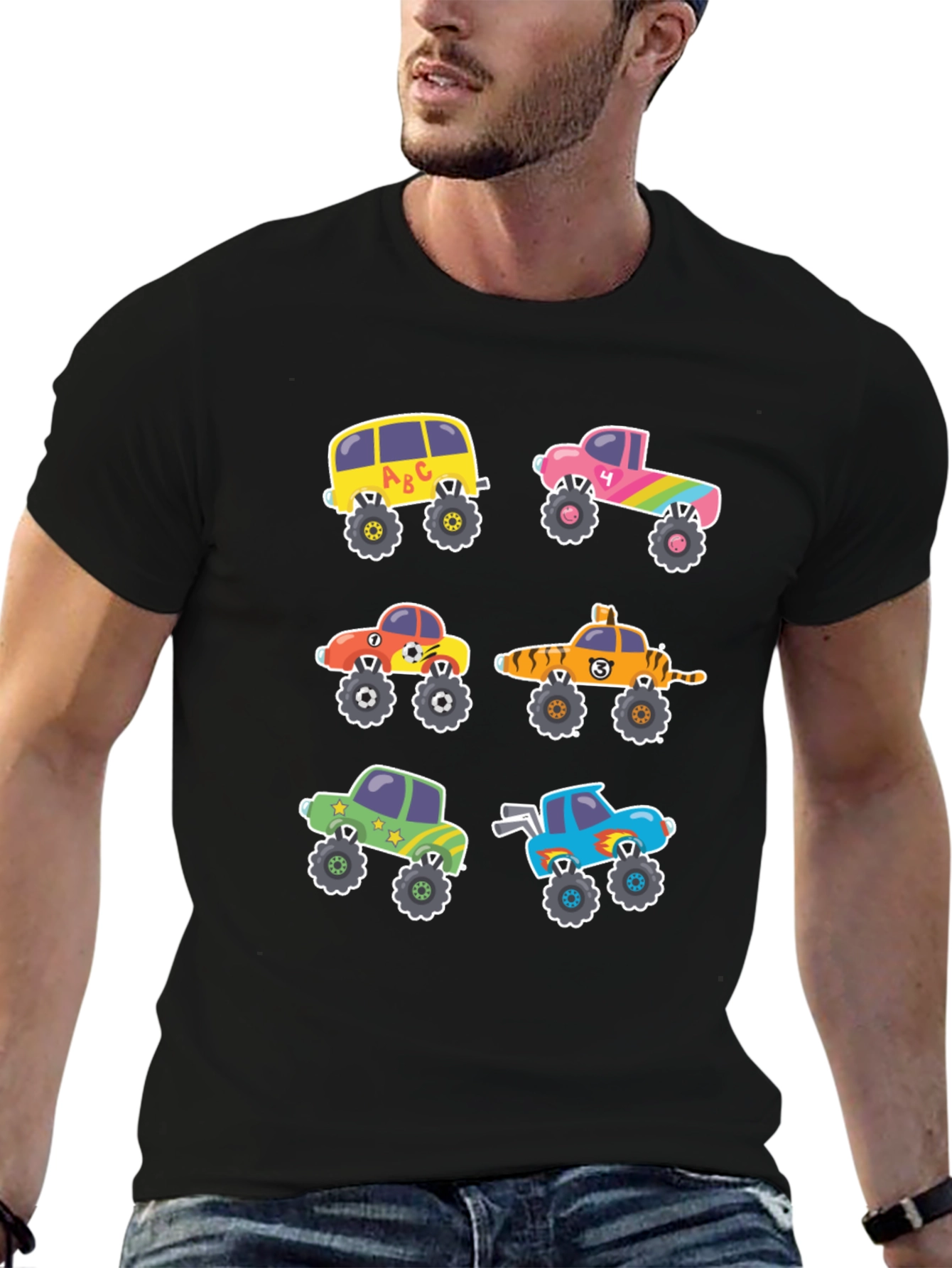 Cartoon Monster Truck T-Shirt