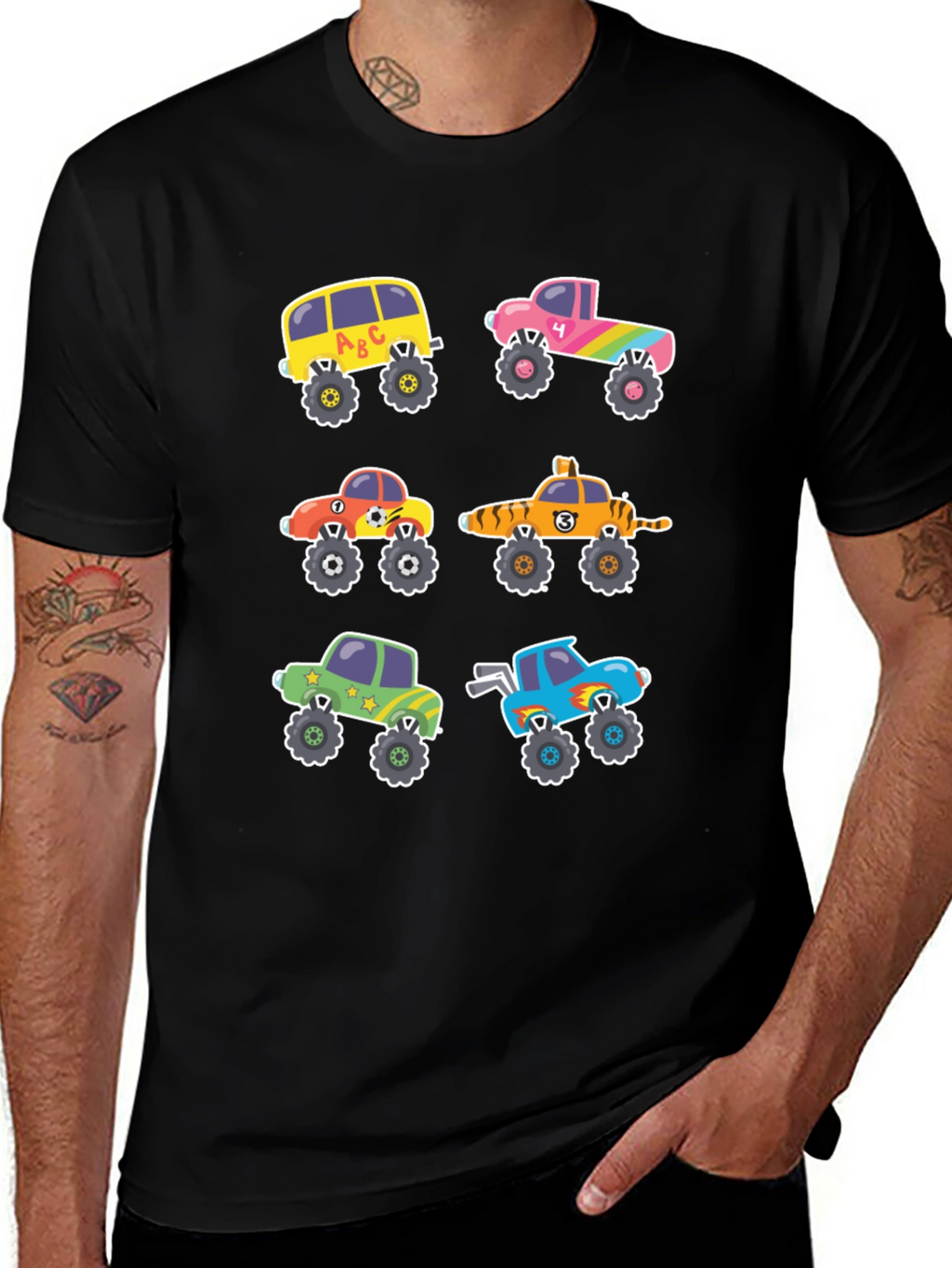 Cartoon Monster Truck T-Shirt
