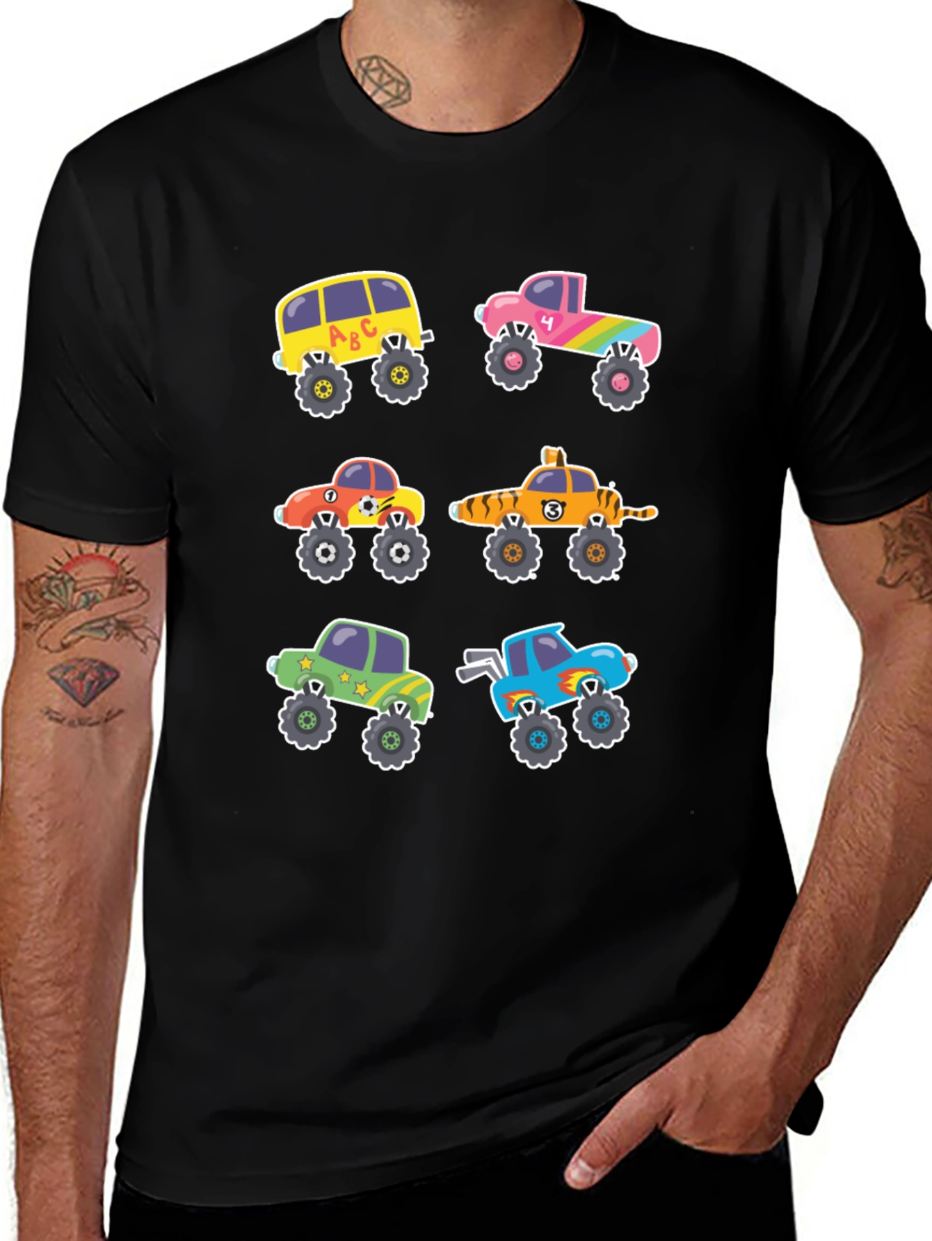 Cartoon Monster Truck T-Shirt