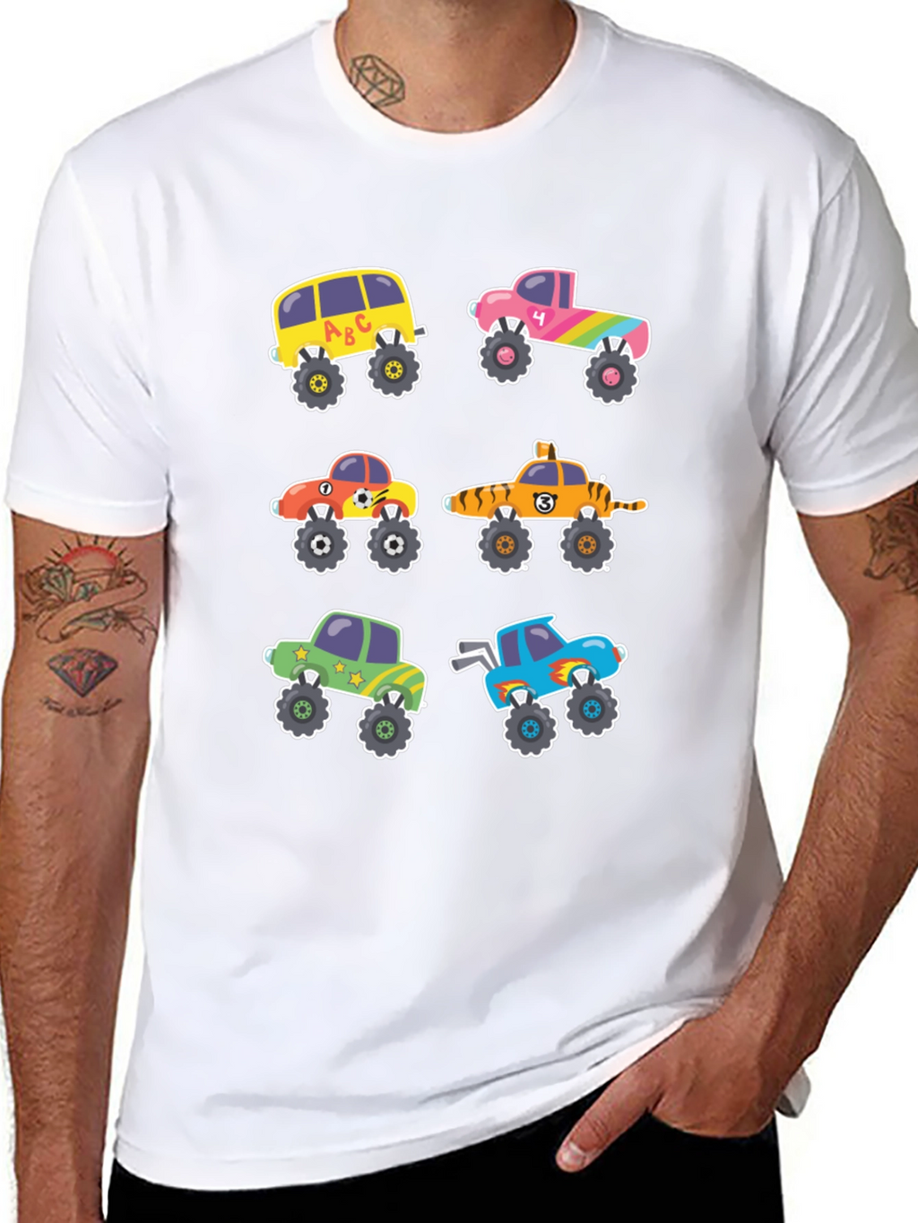 Cartoon Monster Truck T-Shirt