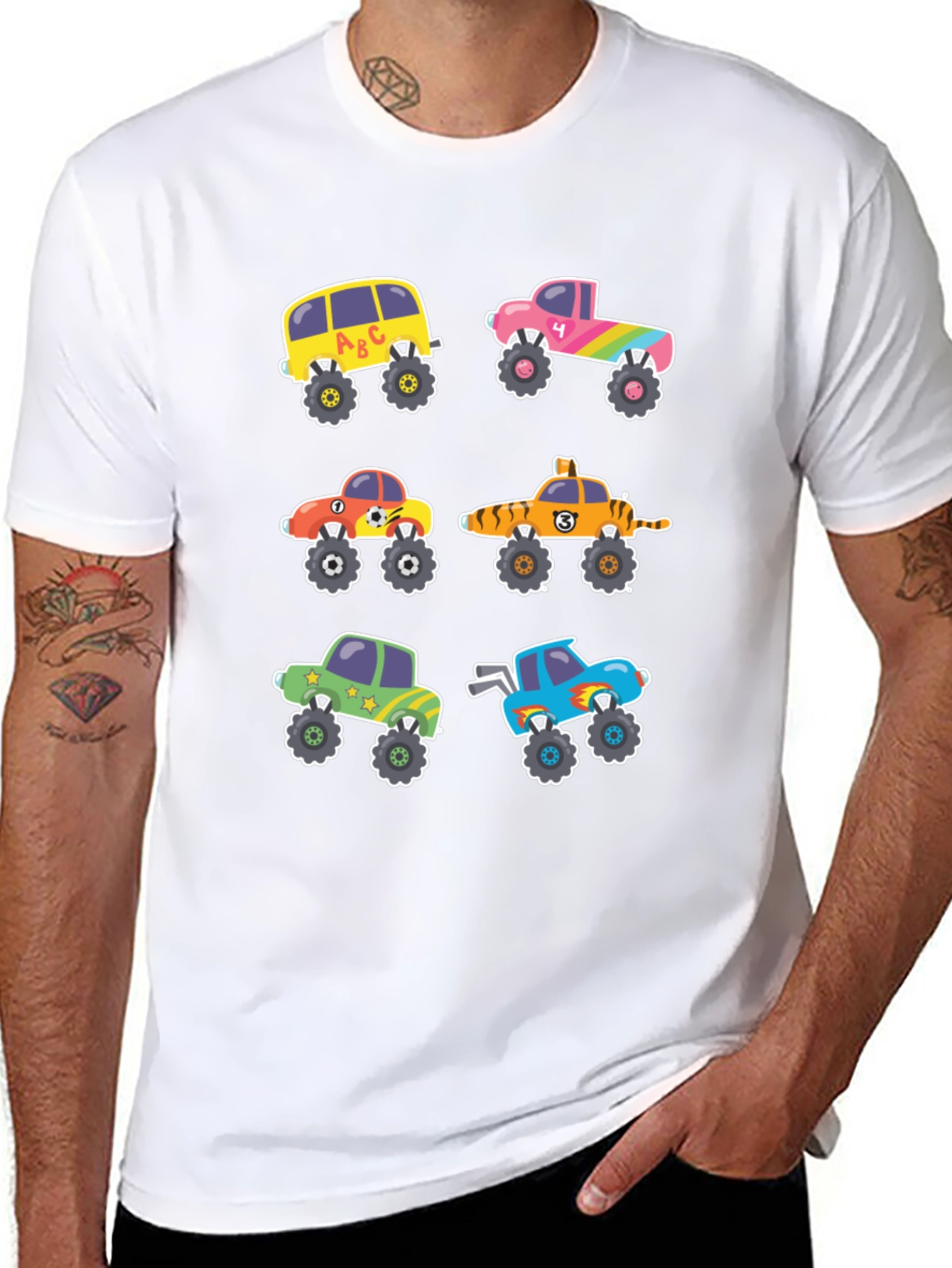 Cartoon Monster Truck T-Shirt