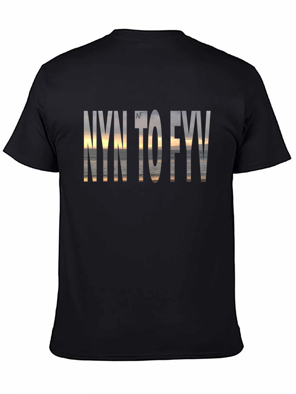 NYN to FYV Graphic Print Black T-Shirt