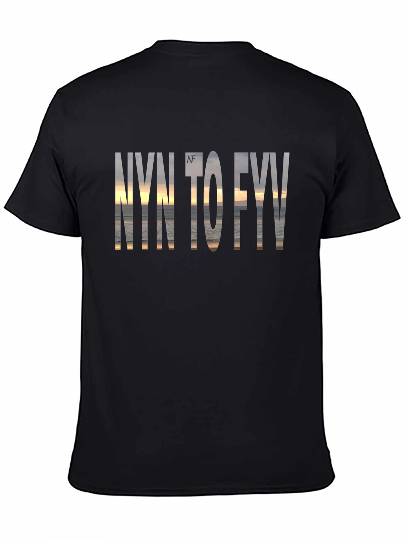 NYN to FYV Graphic Print Black T-Shirt