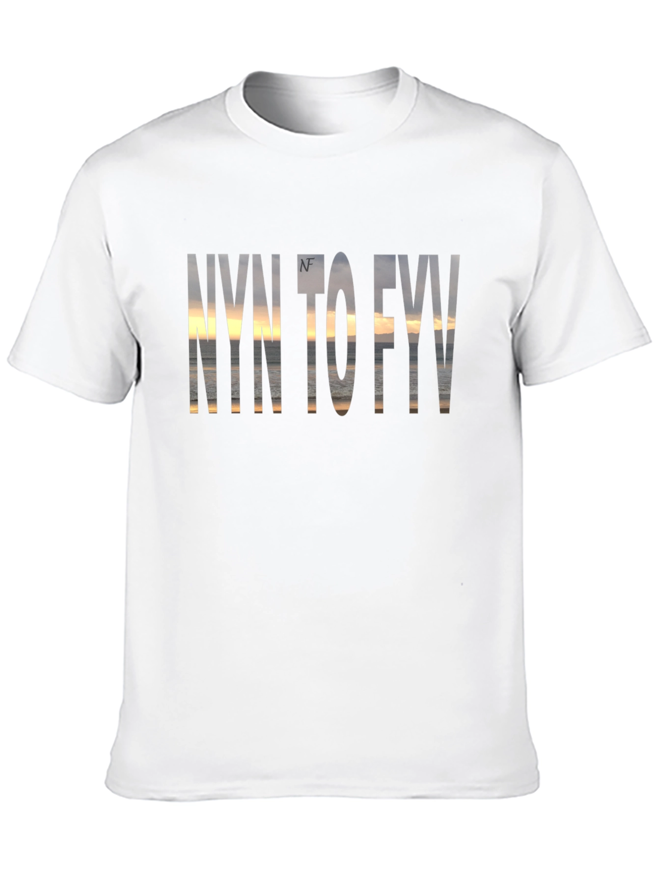 NYN to FYV Graphic Print Black T-Shirt