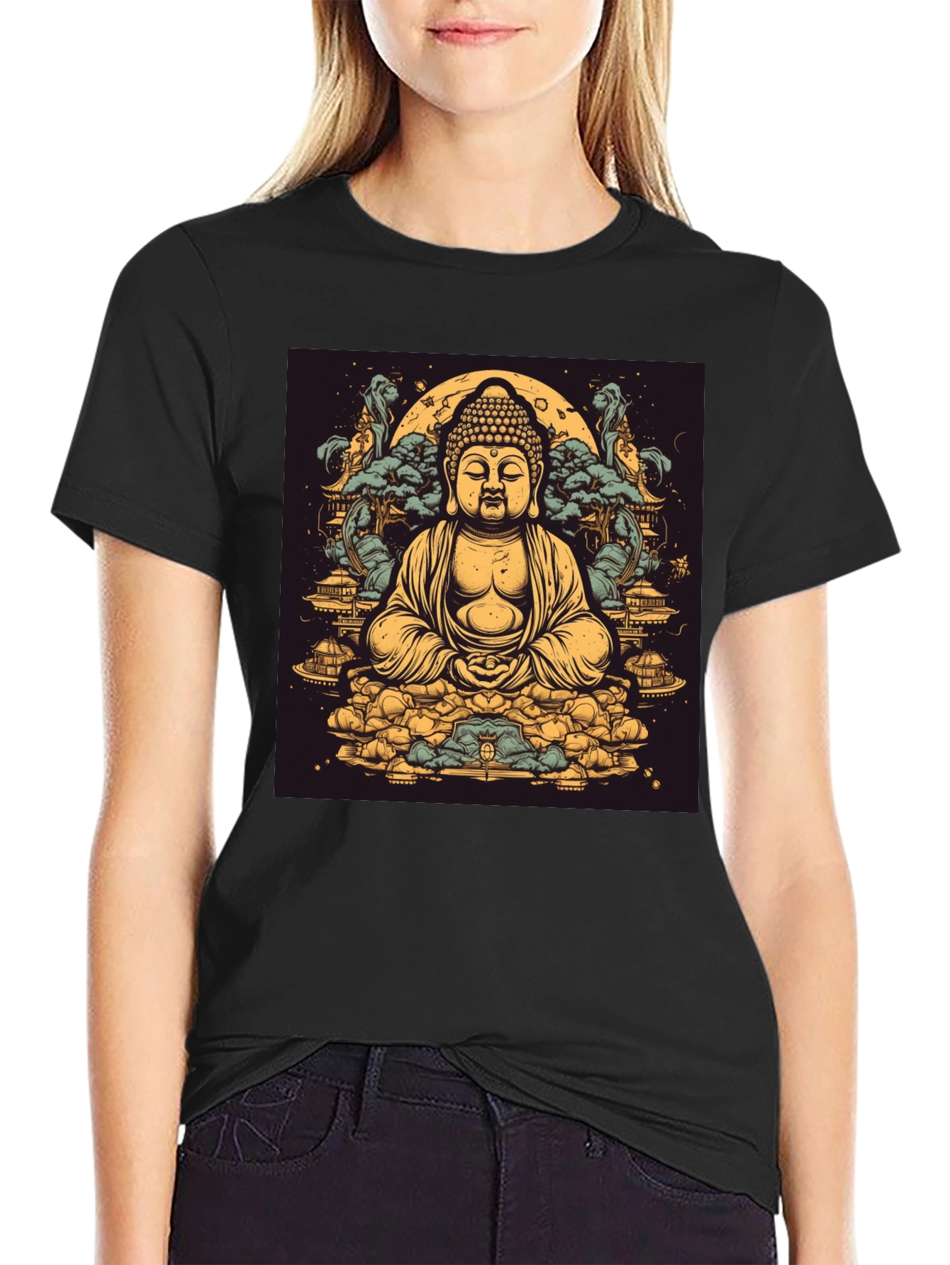 Buddha Graphic T-Shirt - Spiritual Zen Design