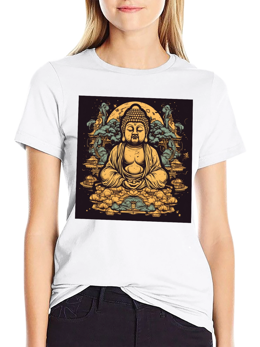 Buddha Graphic T-Shirt - Spiritual Zen Design