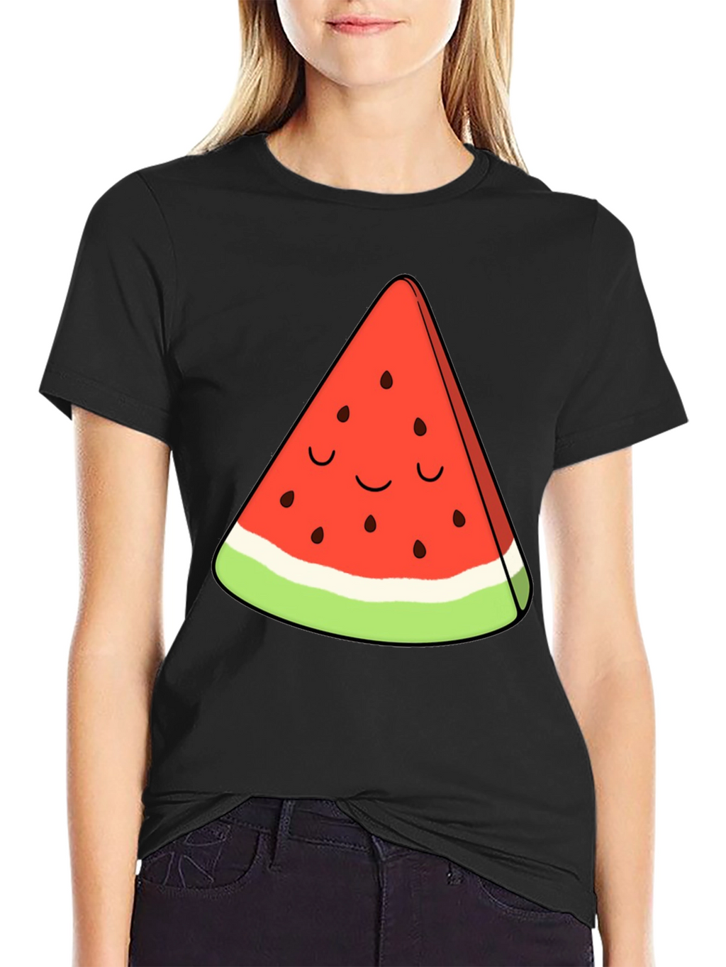 Cute Watermelon Slice Graphic Tee