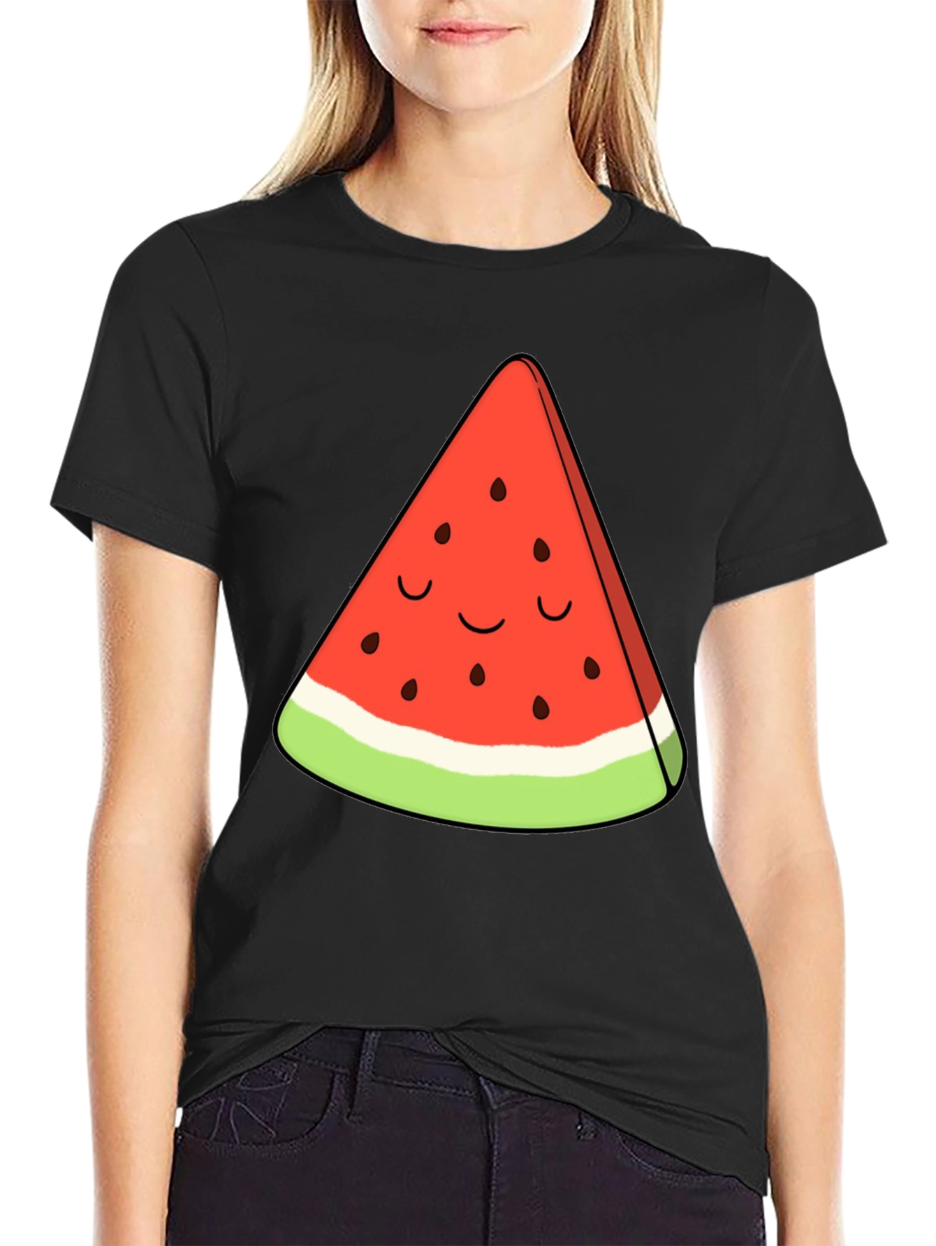 Cute Watermelon Slice Graphic Tee