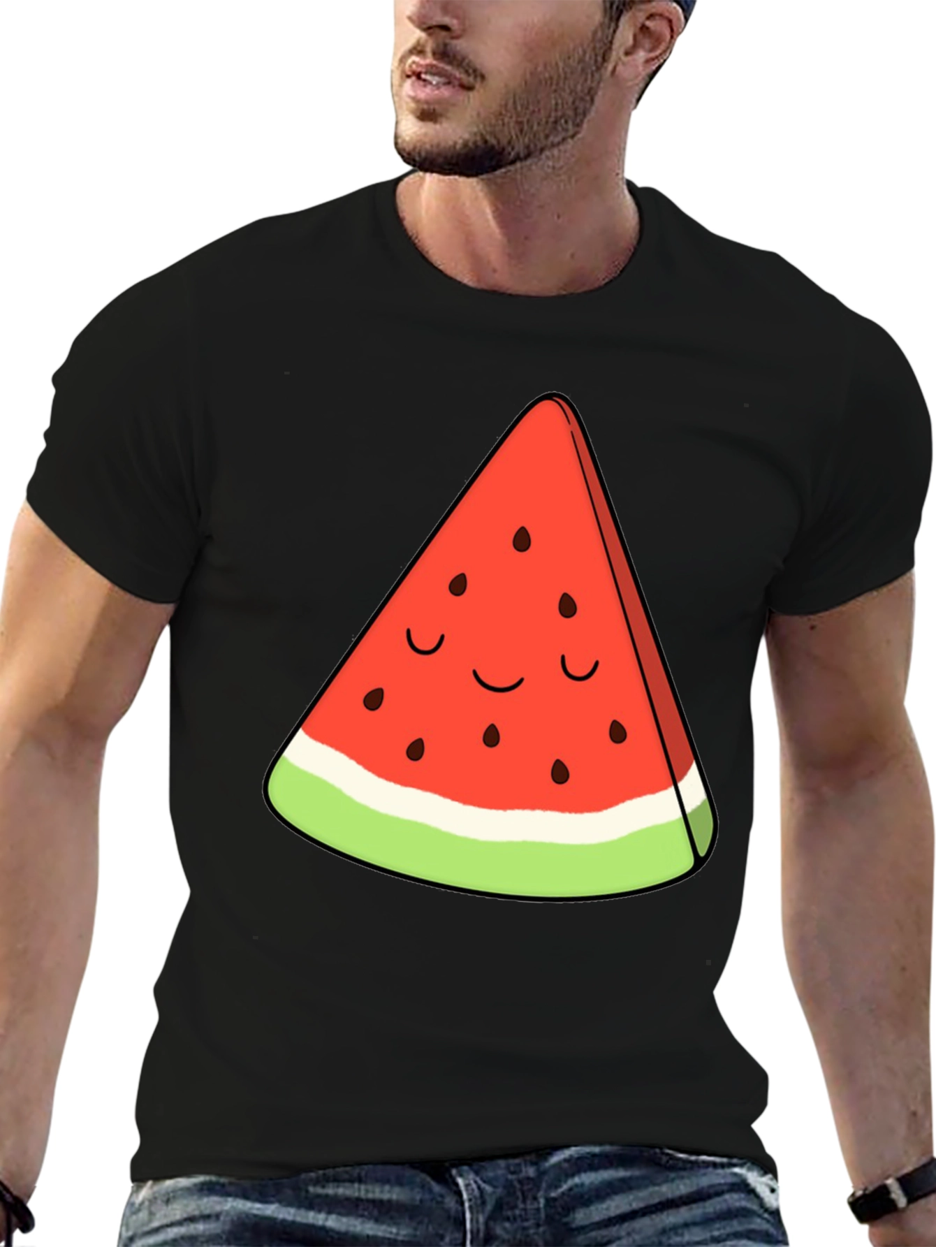 Cute Watermelon Slice Graphic Tee
