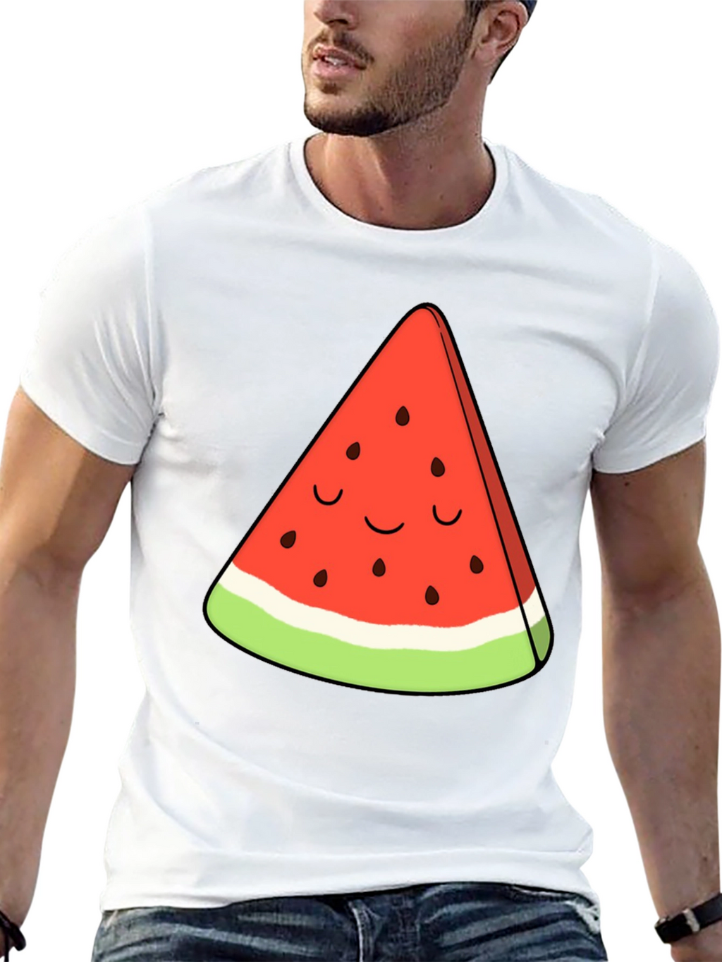 Cute Watermelon Slice Graphic Tee