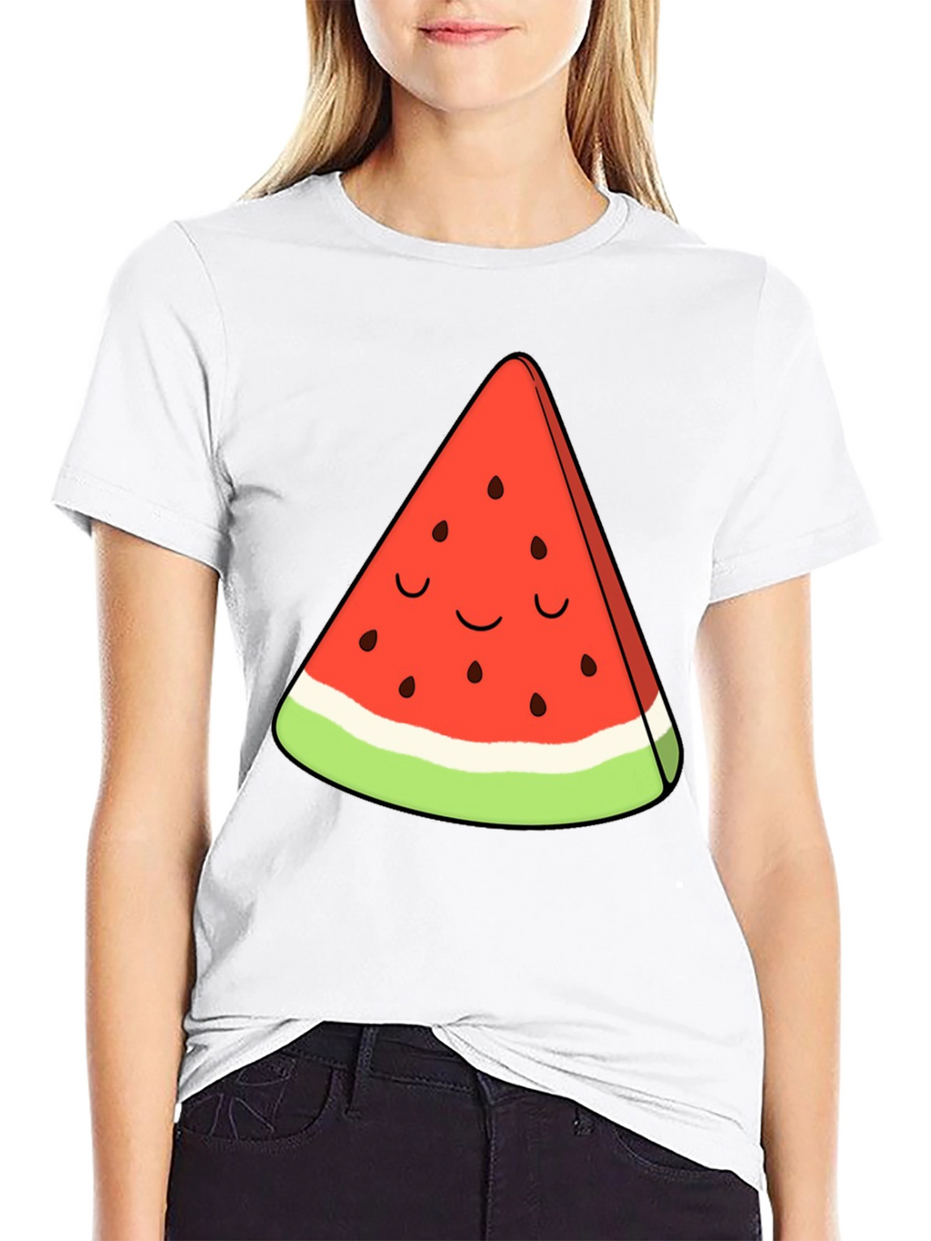 Cute Watermelon Slice Graphic Tee