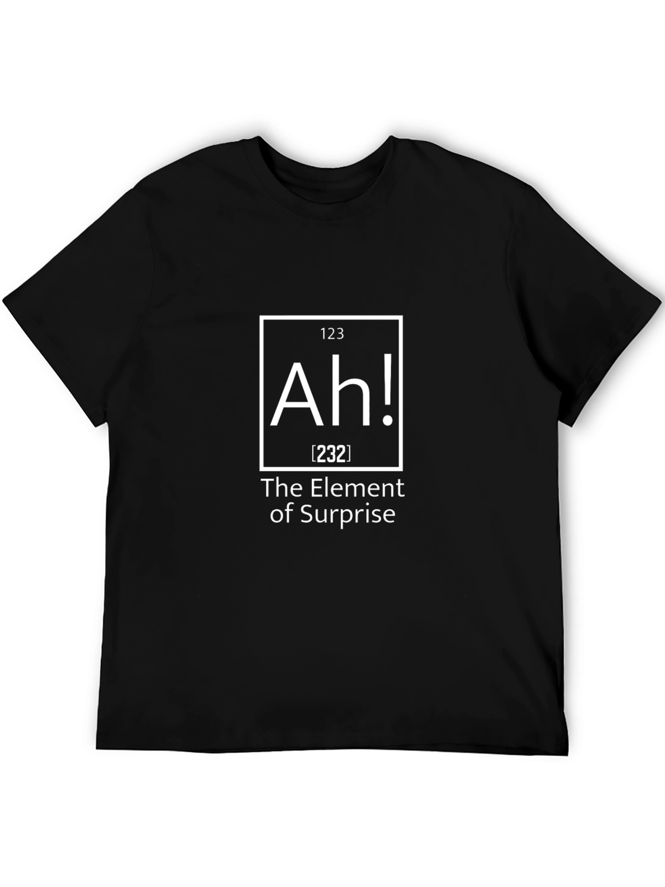 Ah! The Element of Surprise Graphic T-Shirt - Black