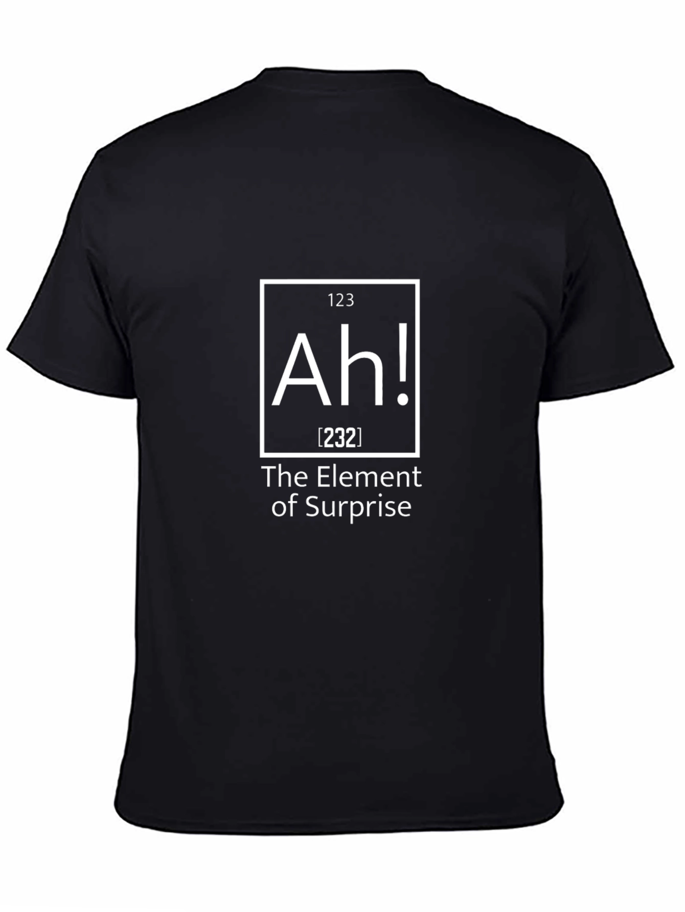 Ah! The Element of Surprise Graphic T-Shirt - Black