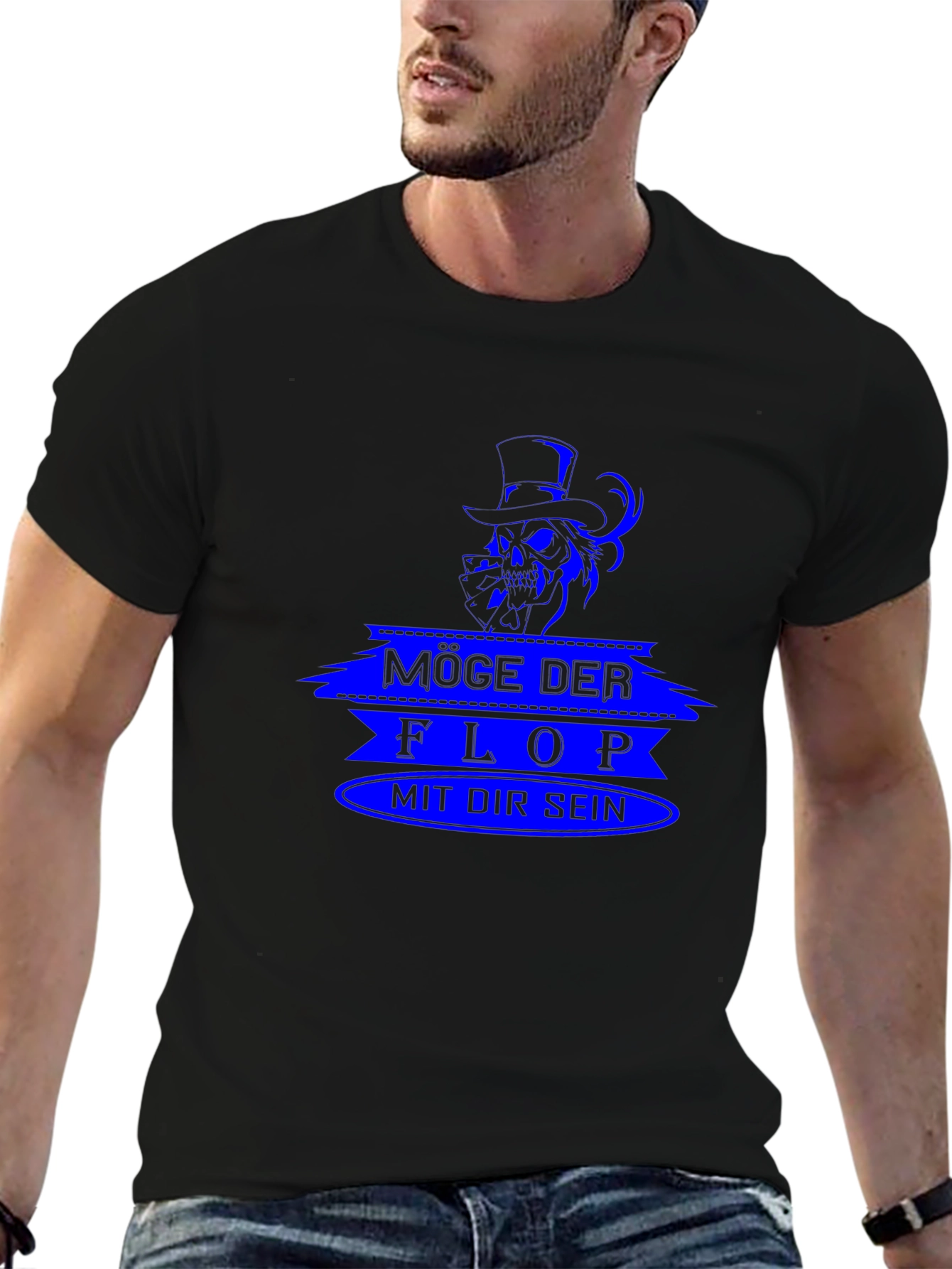 Möge Der Flop Graphic Tee - Black
