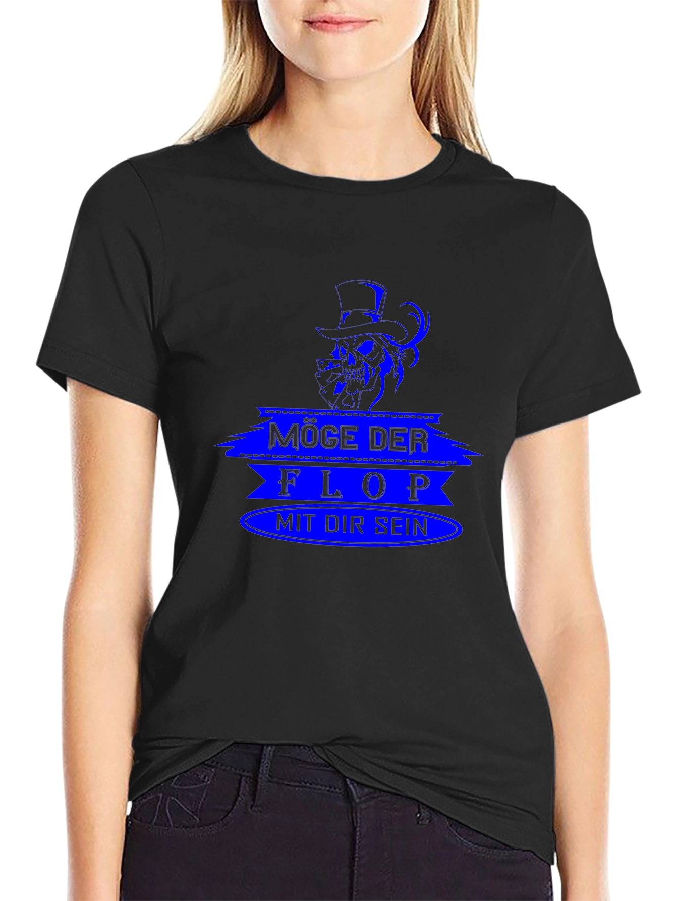 Möge Der Flop Graphic Tee - Black