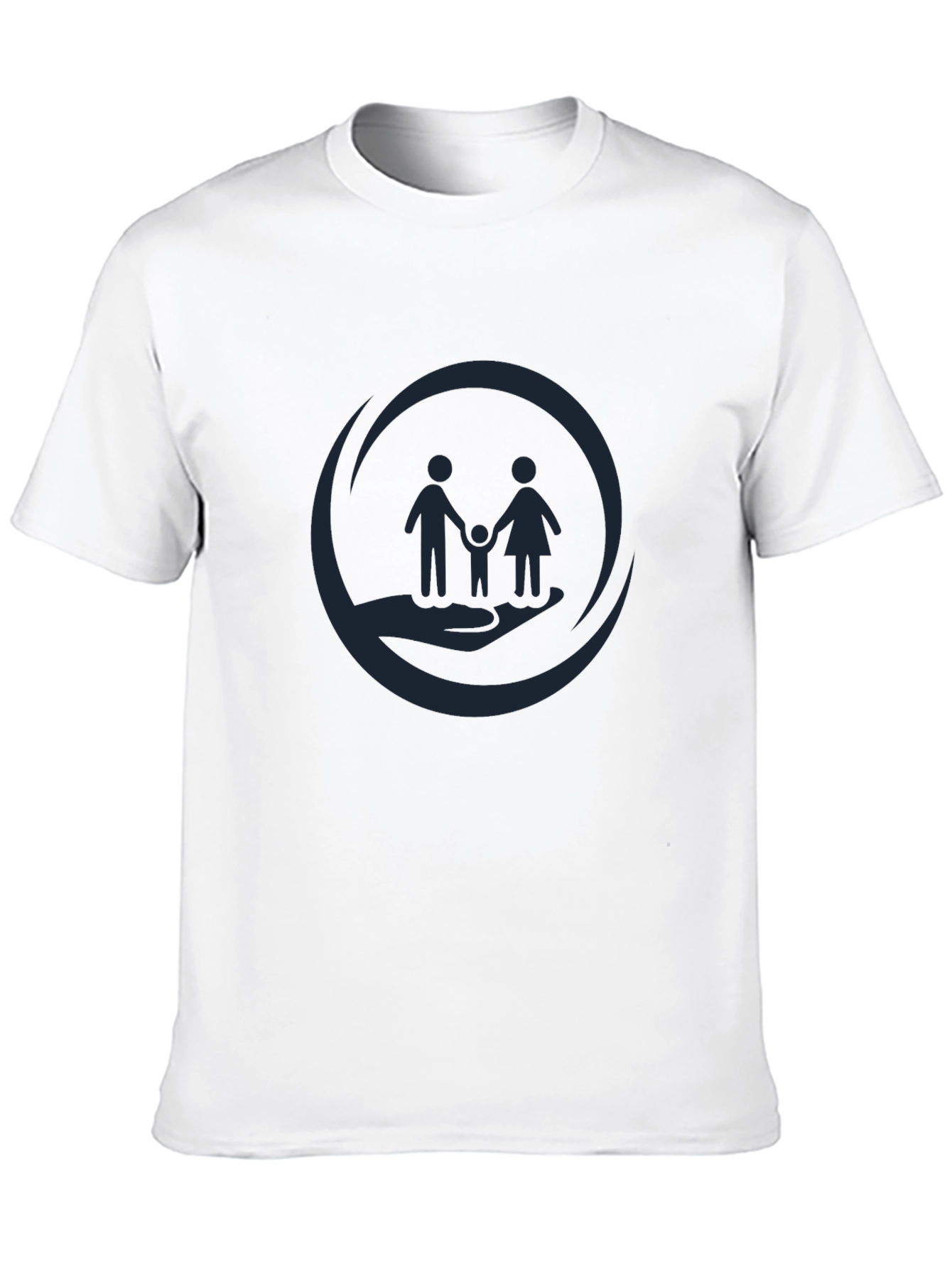 Family Support Graphic Tee - Black Cotton Comfort