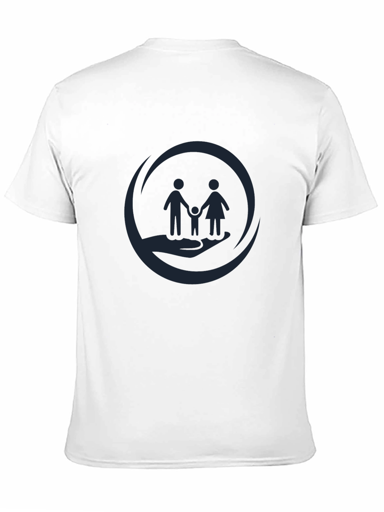 Family Support Graphic Tee - Black Cotton Comfort