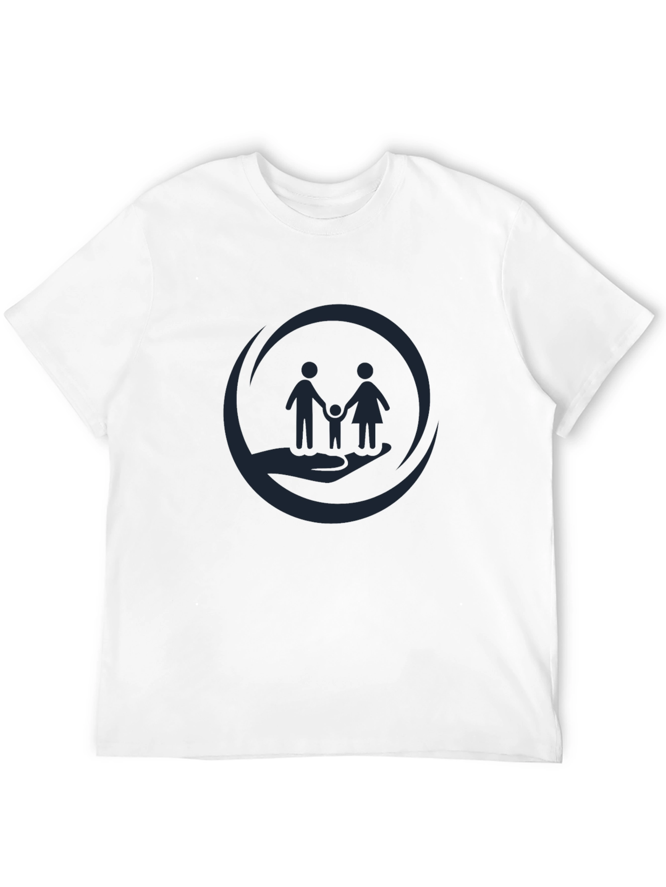 Family Support Graphic Tee - Black Cotton Comfort