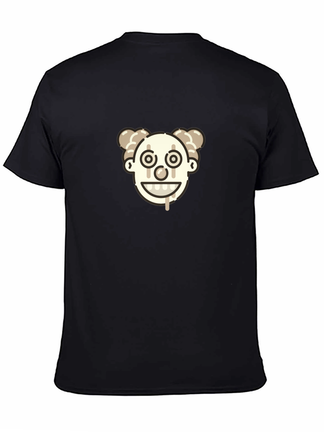 Clown Face Graphic Tee - Black Unisex T-Shirt