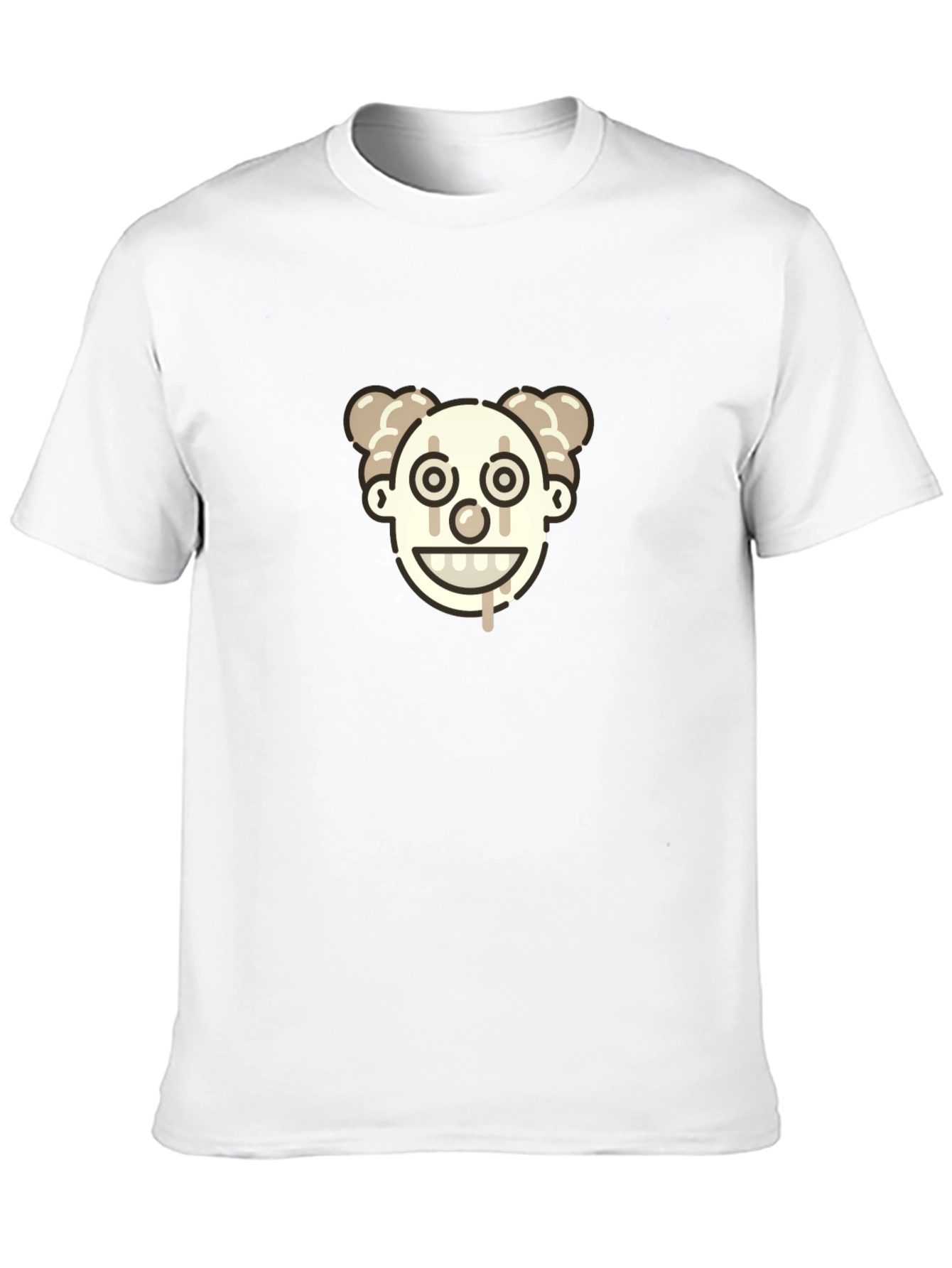 Clown Face Graphic Tee - Black Unisex T-Shirt
