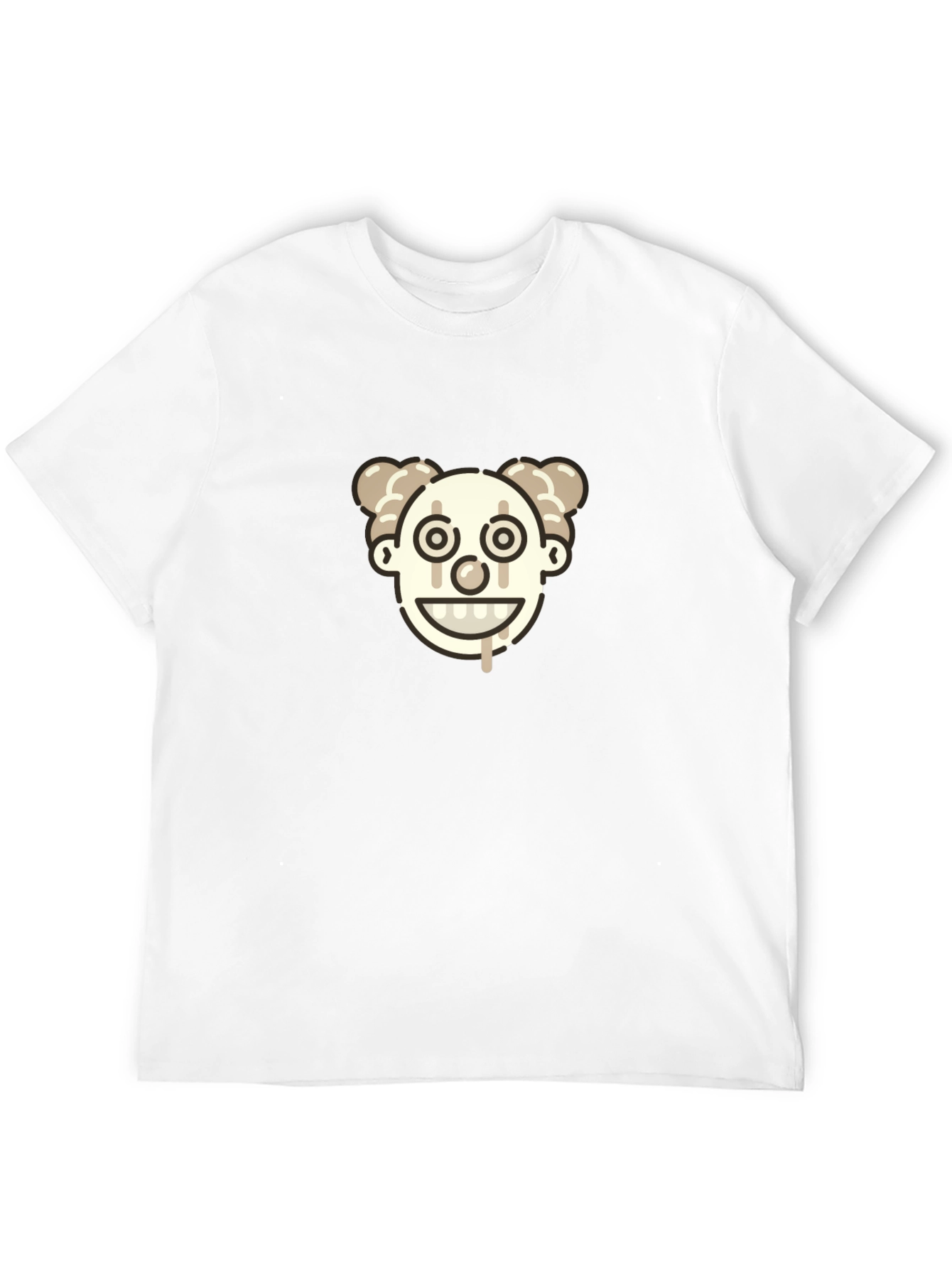 Clown Face Graphic Tee - Black Unisex T-Shirt
