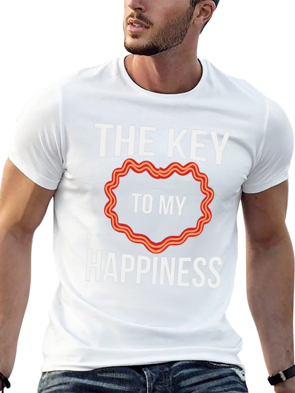 Bacon Heart Happiness T-Shirt