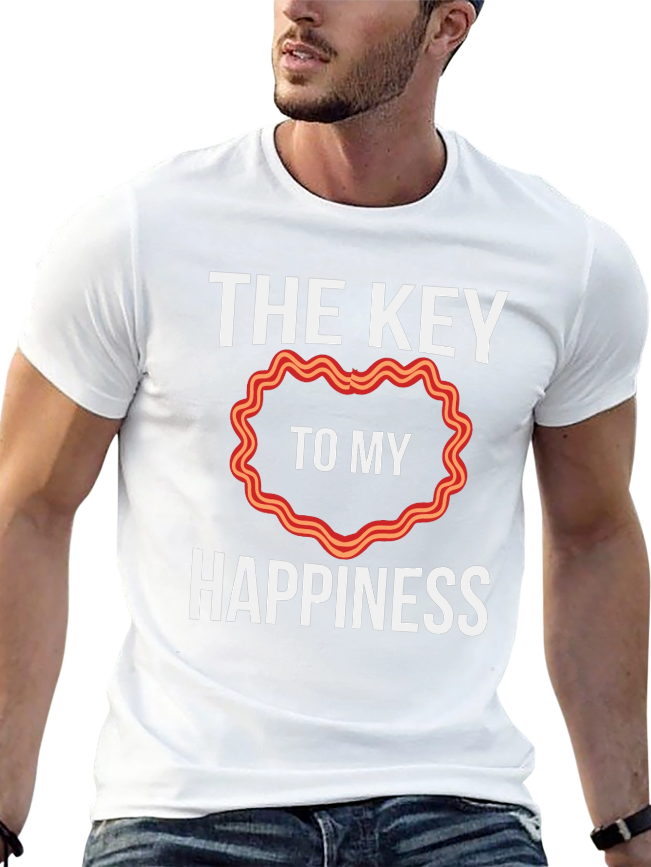 Bacon Heart Happiness T-Shirt
