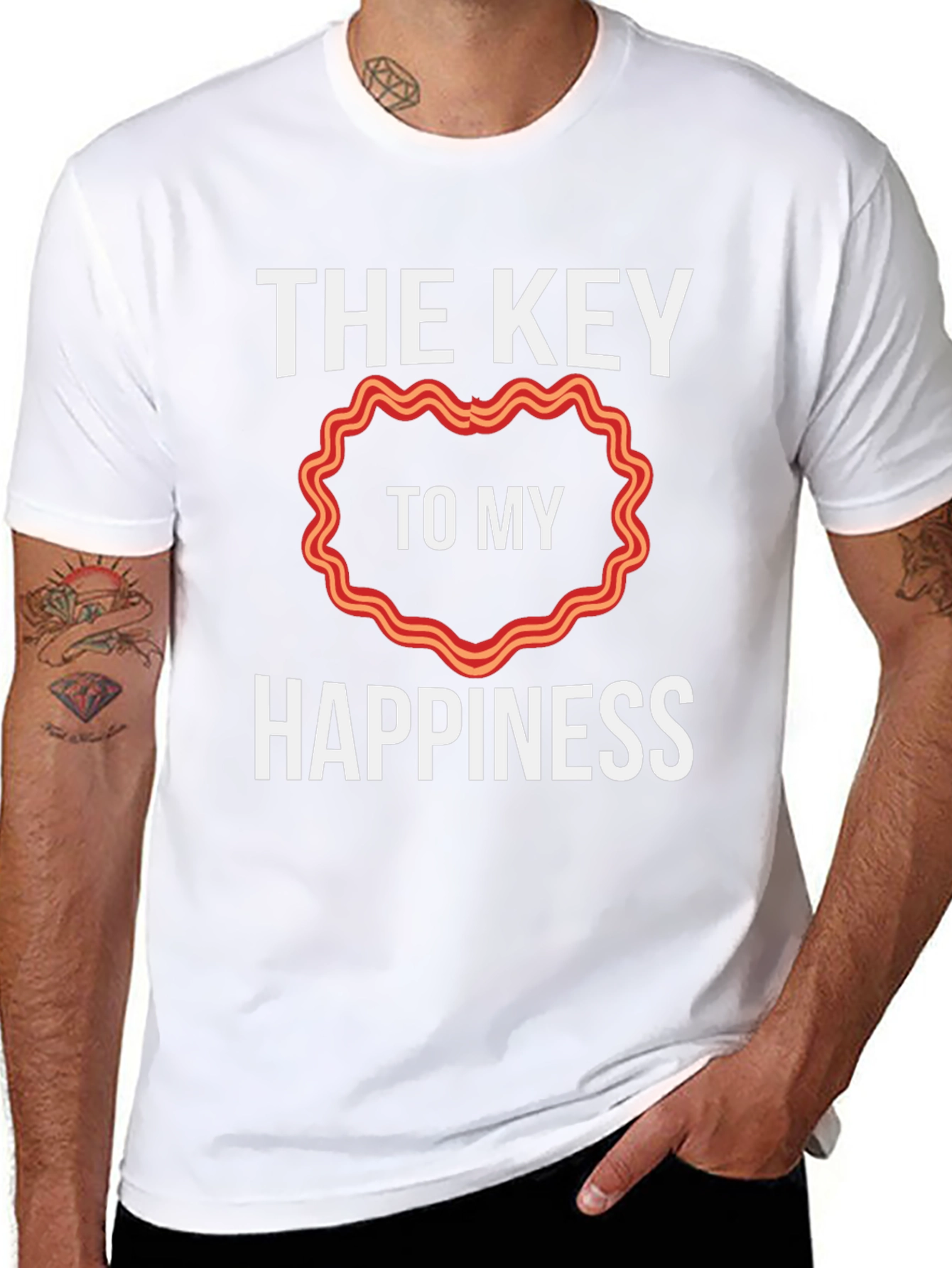 Bacon Heart Happiness T-Shirt