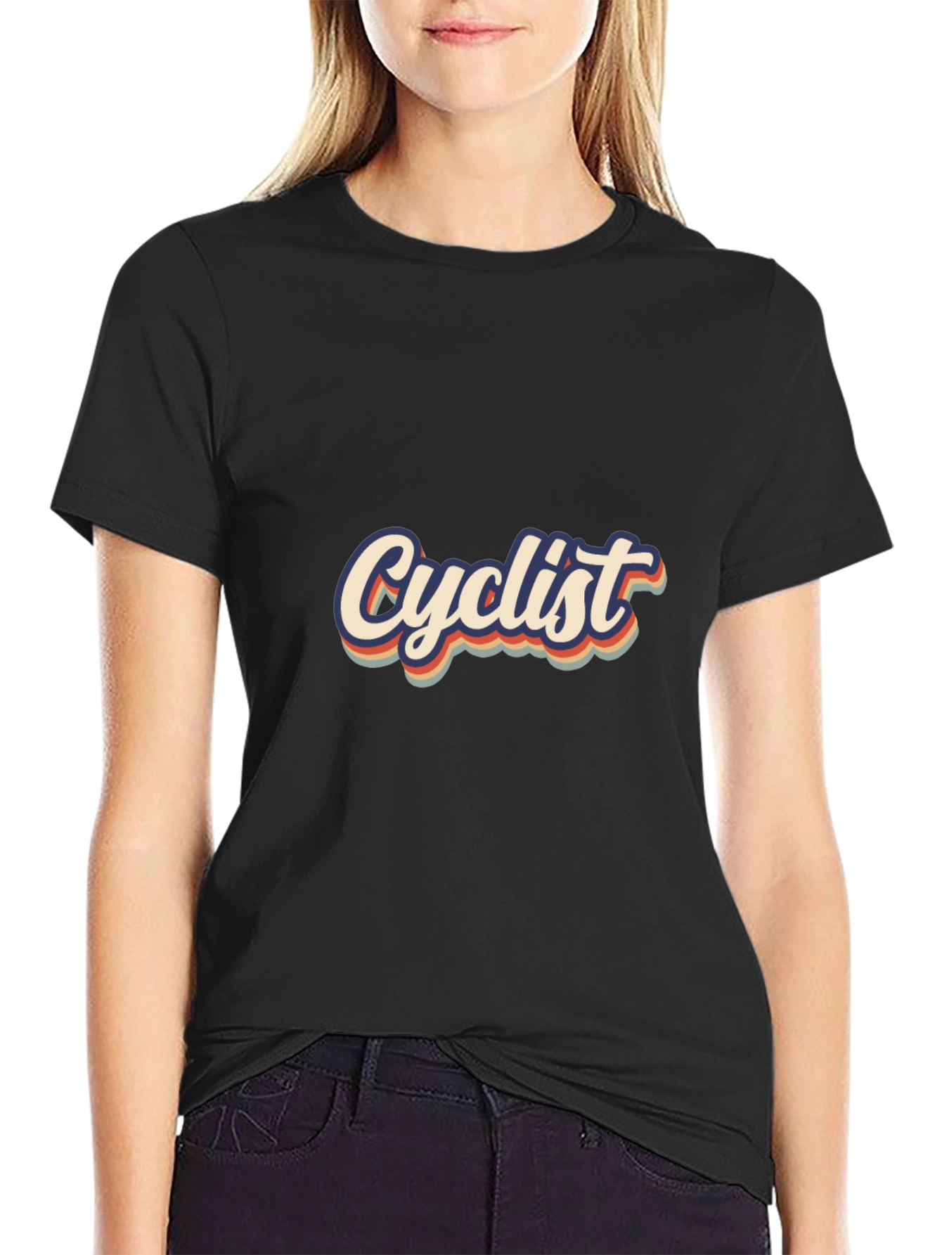 Cyclist Retro T-Shirt - Vintage Style Cotton Tee