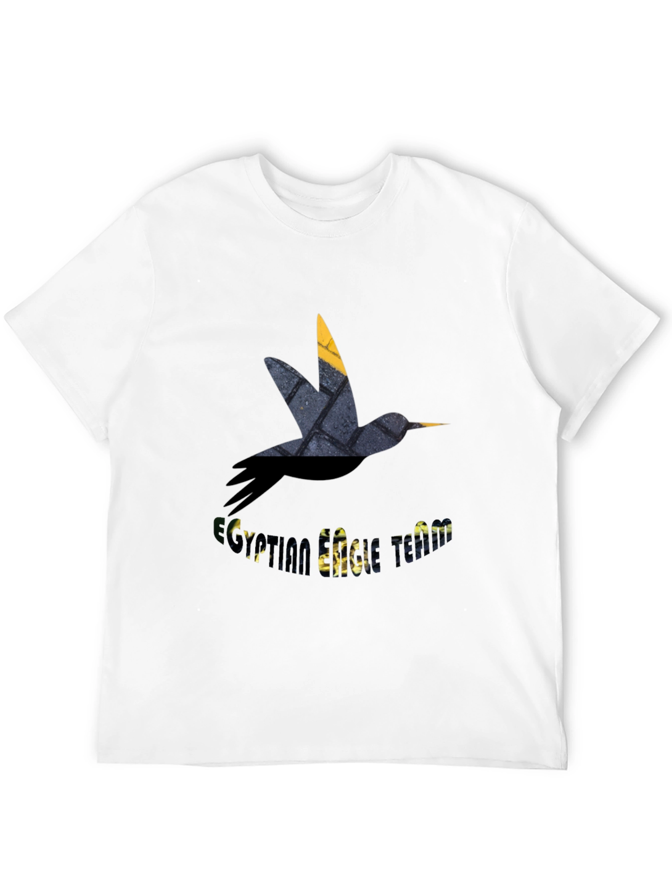 Stylish Bird Graphic Black T-Shirt