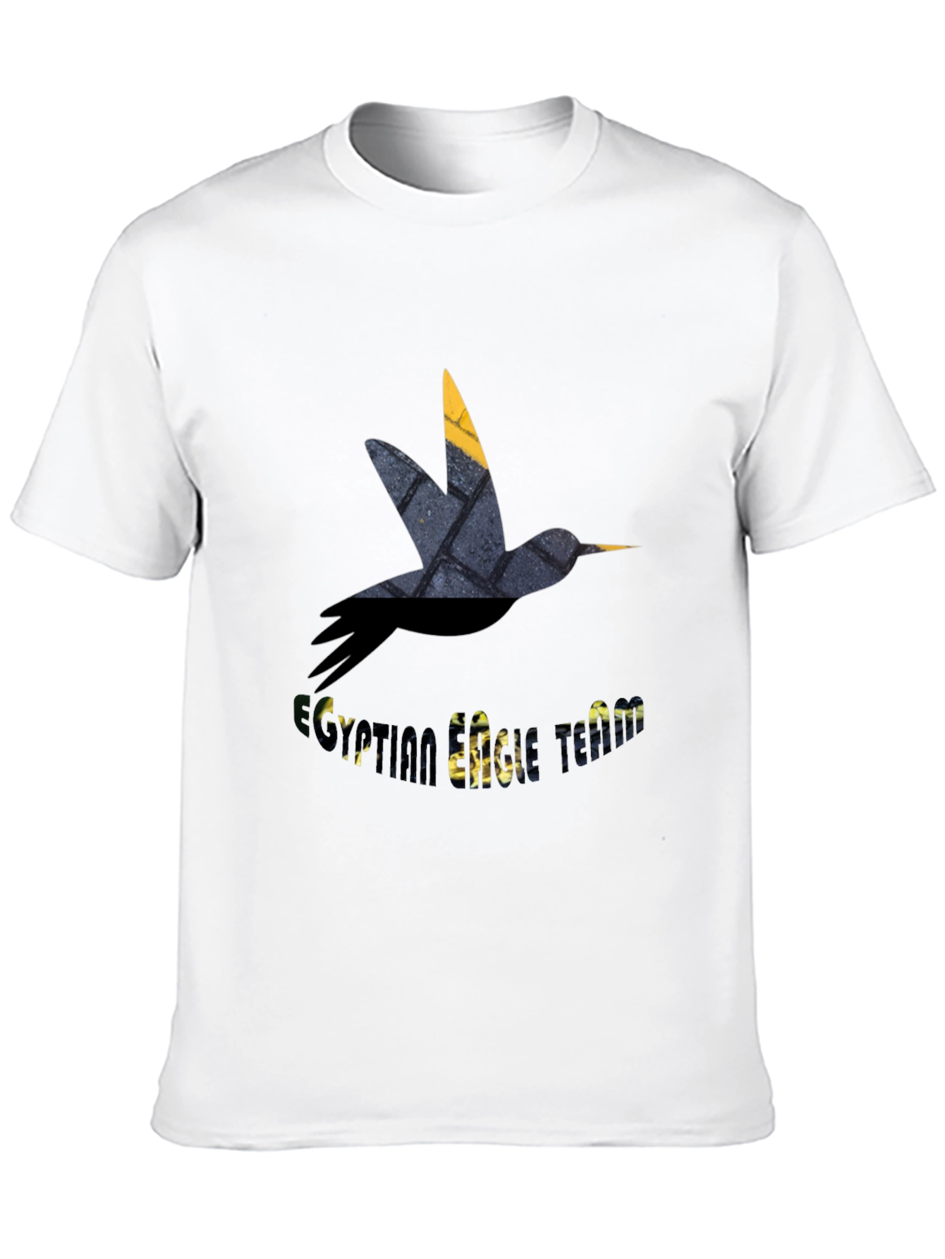 Stylish Bird Graphic Black T-Shirt