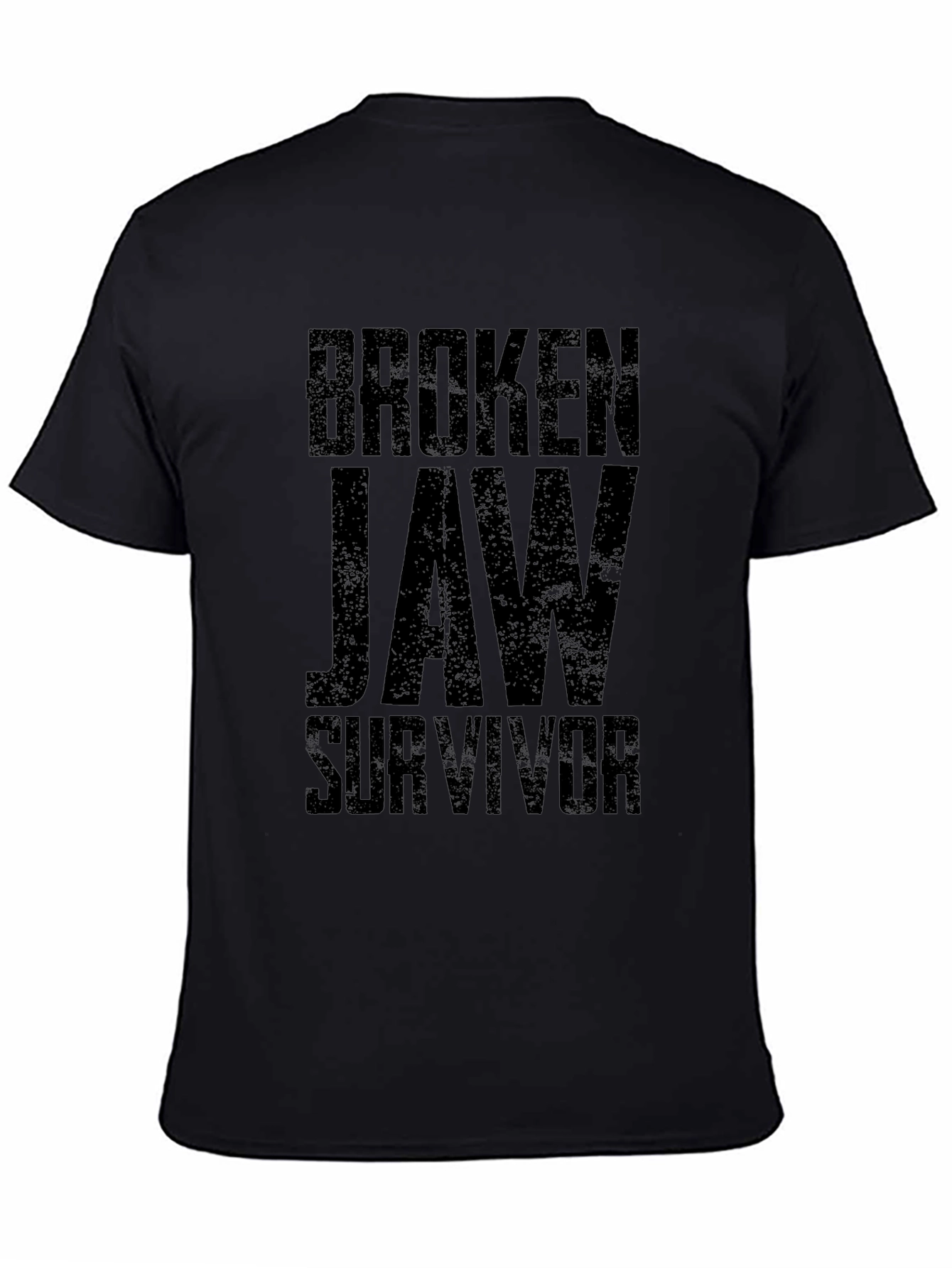 Broken Jaw Survivor Graphic Tee - Black Cotton Blend