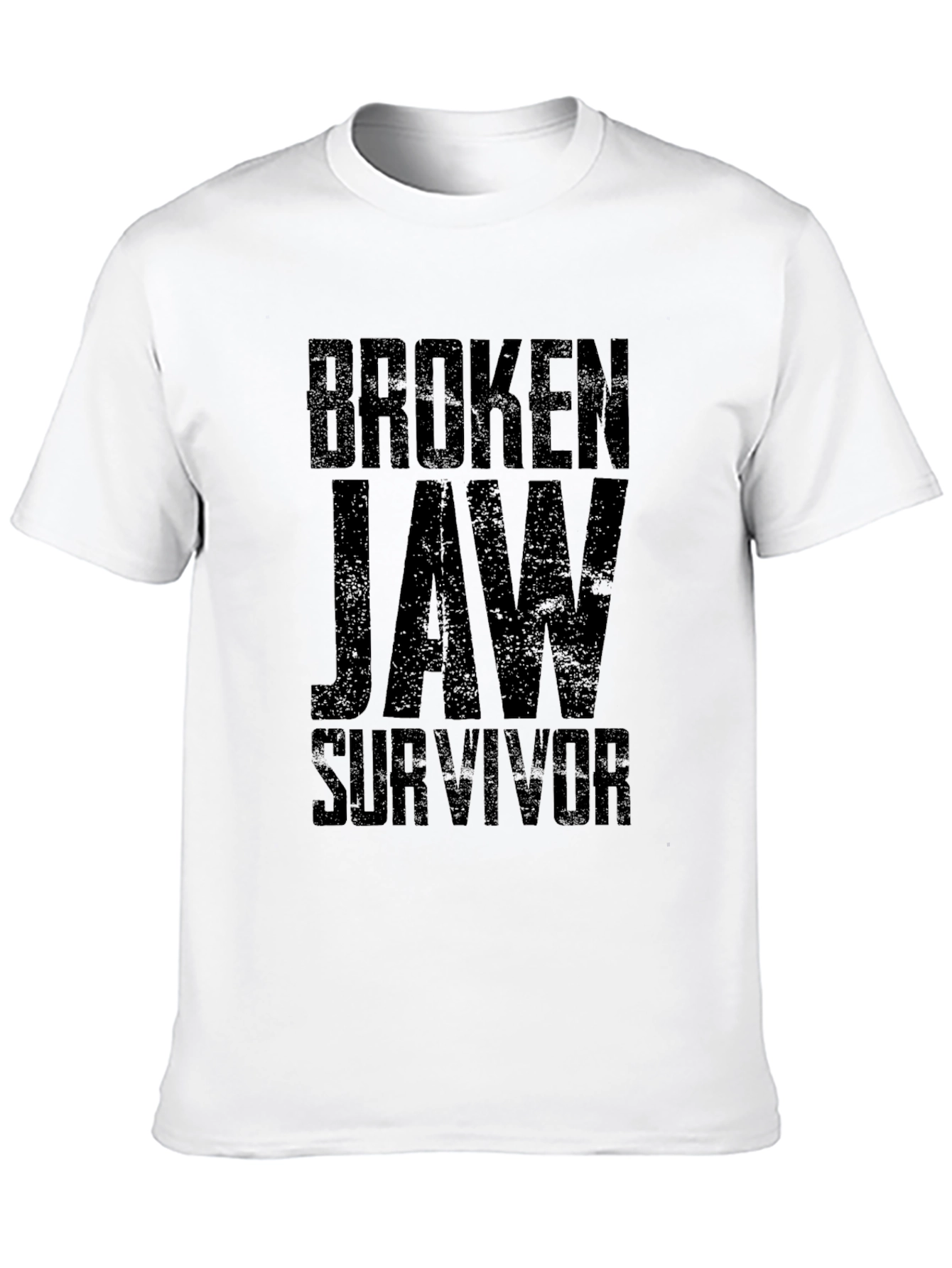 Broken Jaw Survivor Graphic Tee - Black Cotton Blend