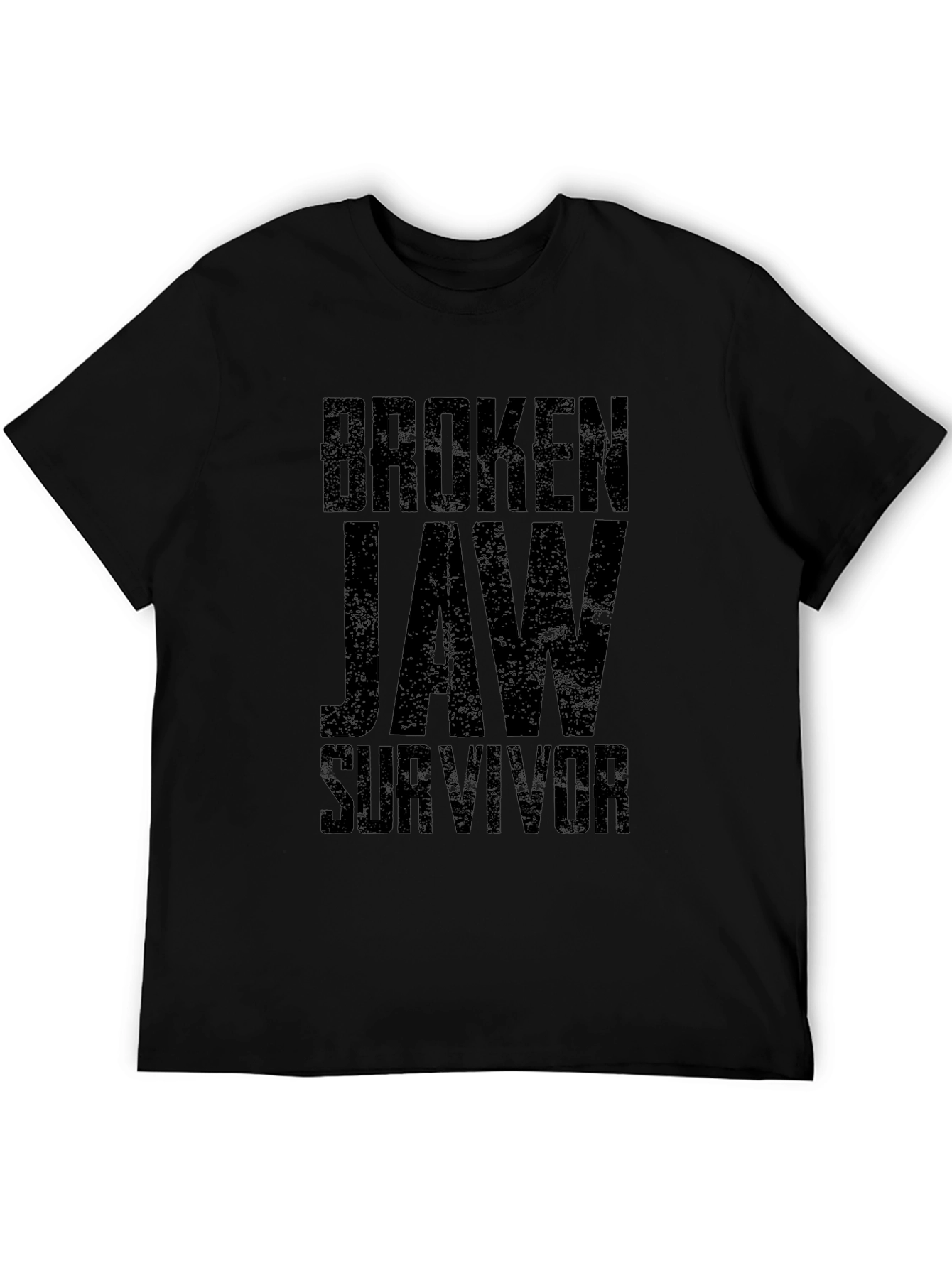 Broken Jaw Survivor Graphic Tee - Black Cotton Blend