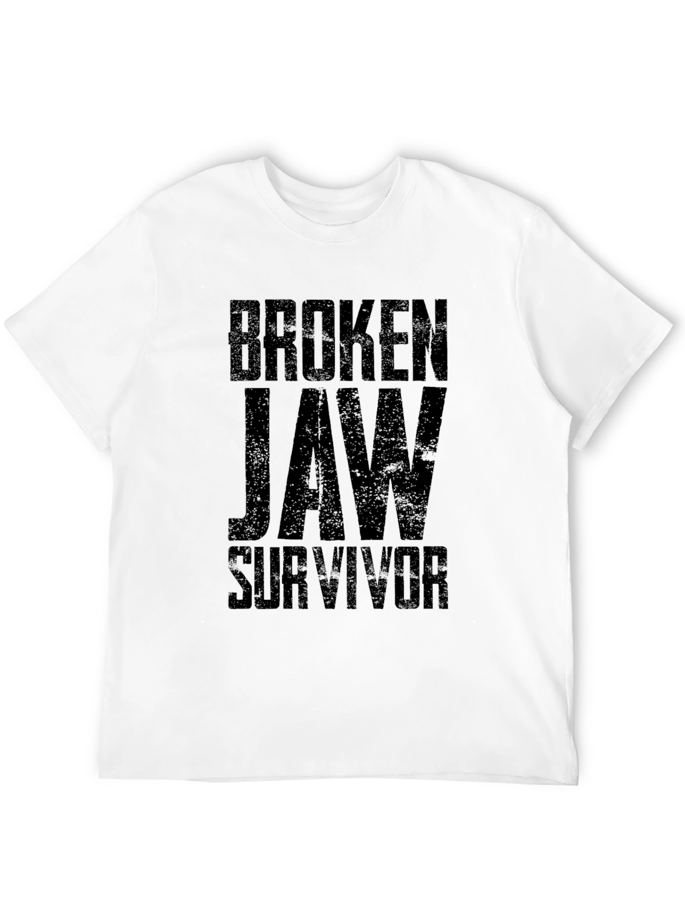 Broken Jaw Survivor Graphic Tee - Black Cotton Blend