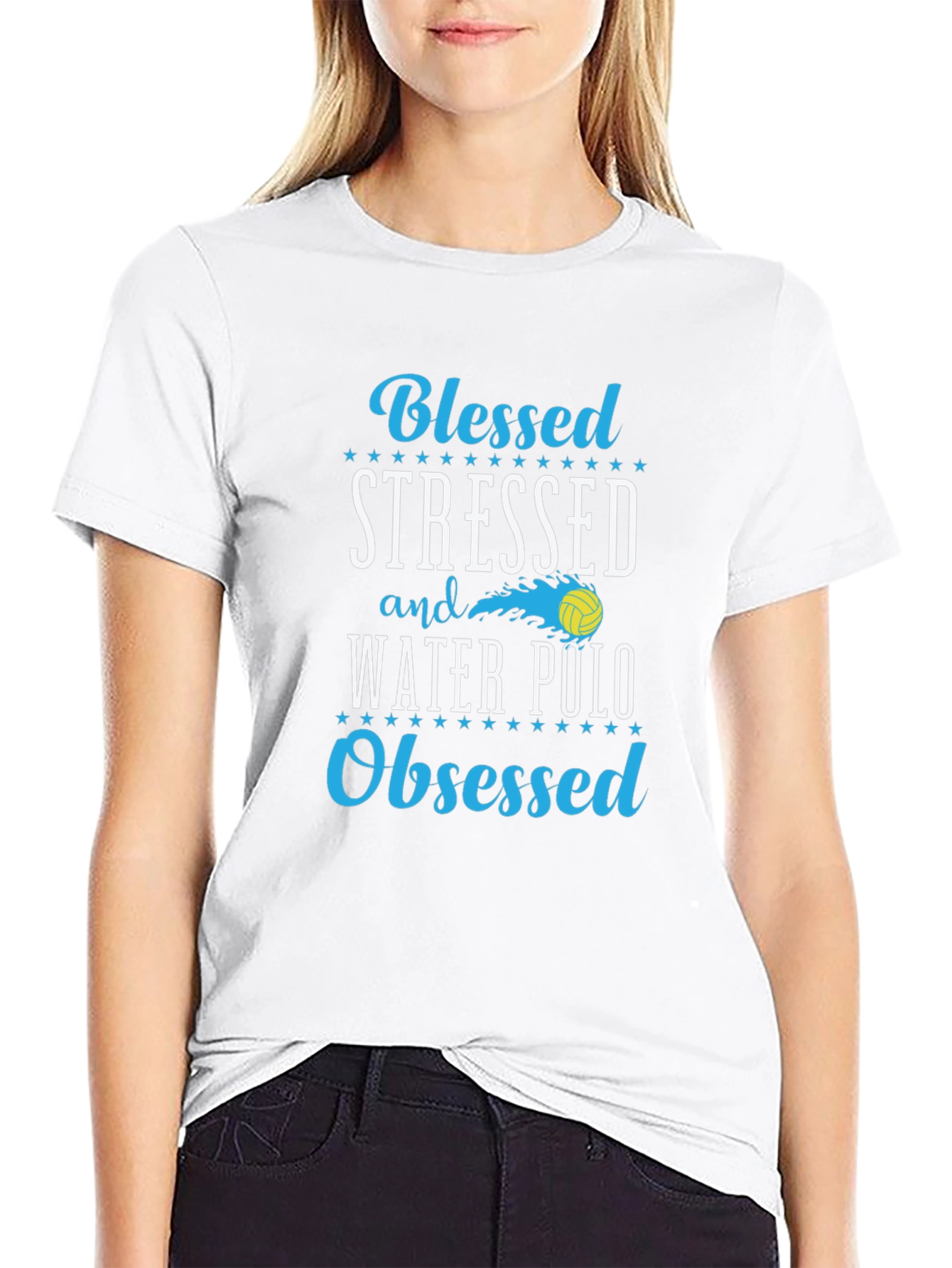 Blessed Stressed Water Polo Obsessed Tee