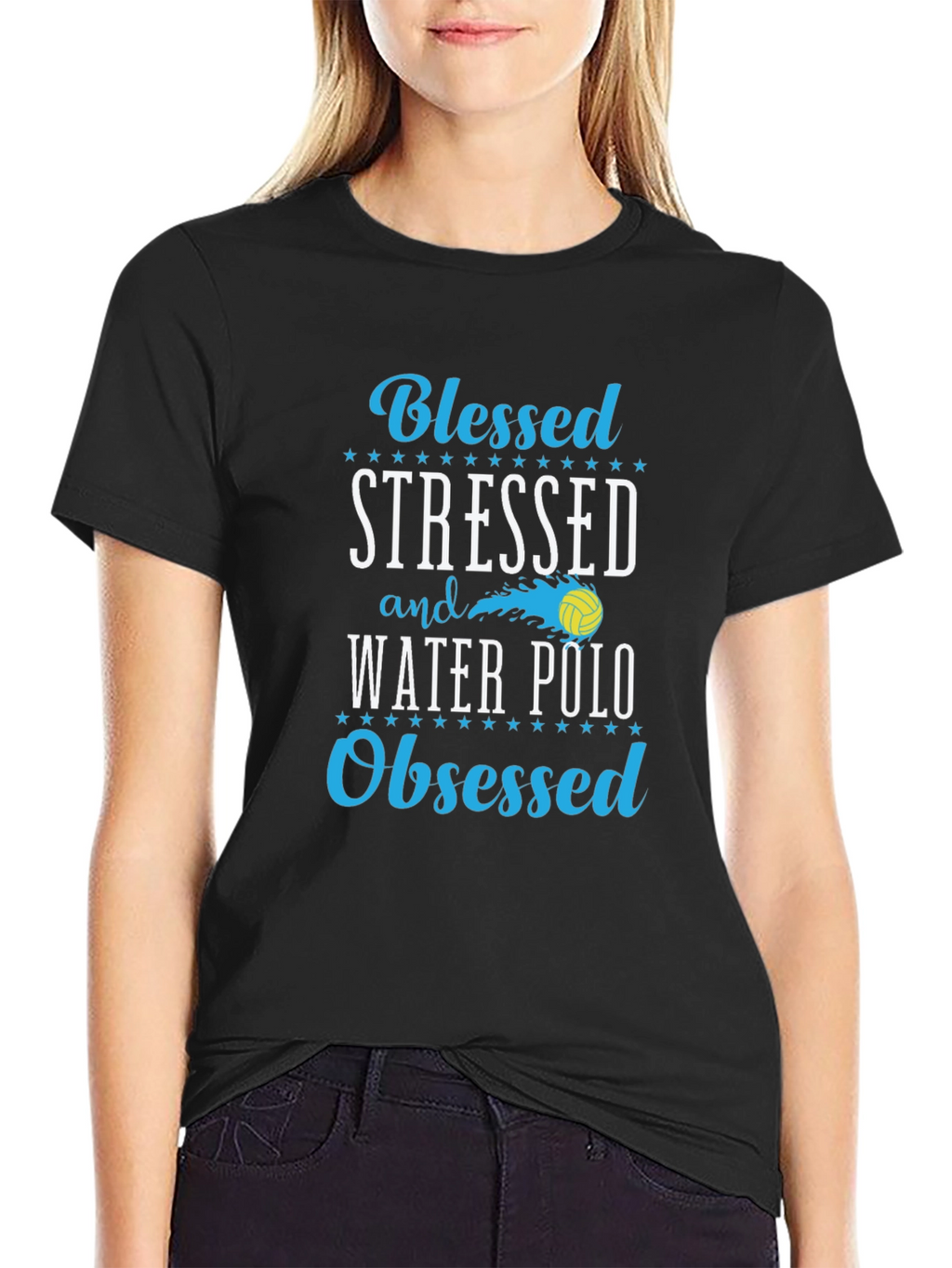Blessed Stressed Water Polo Obsessed Tee